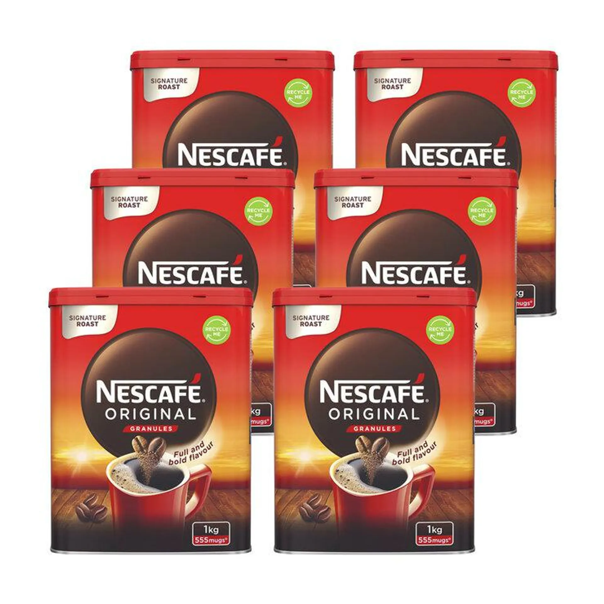 Nescafé Original Instant Coffee Granules, 6 x 1kg