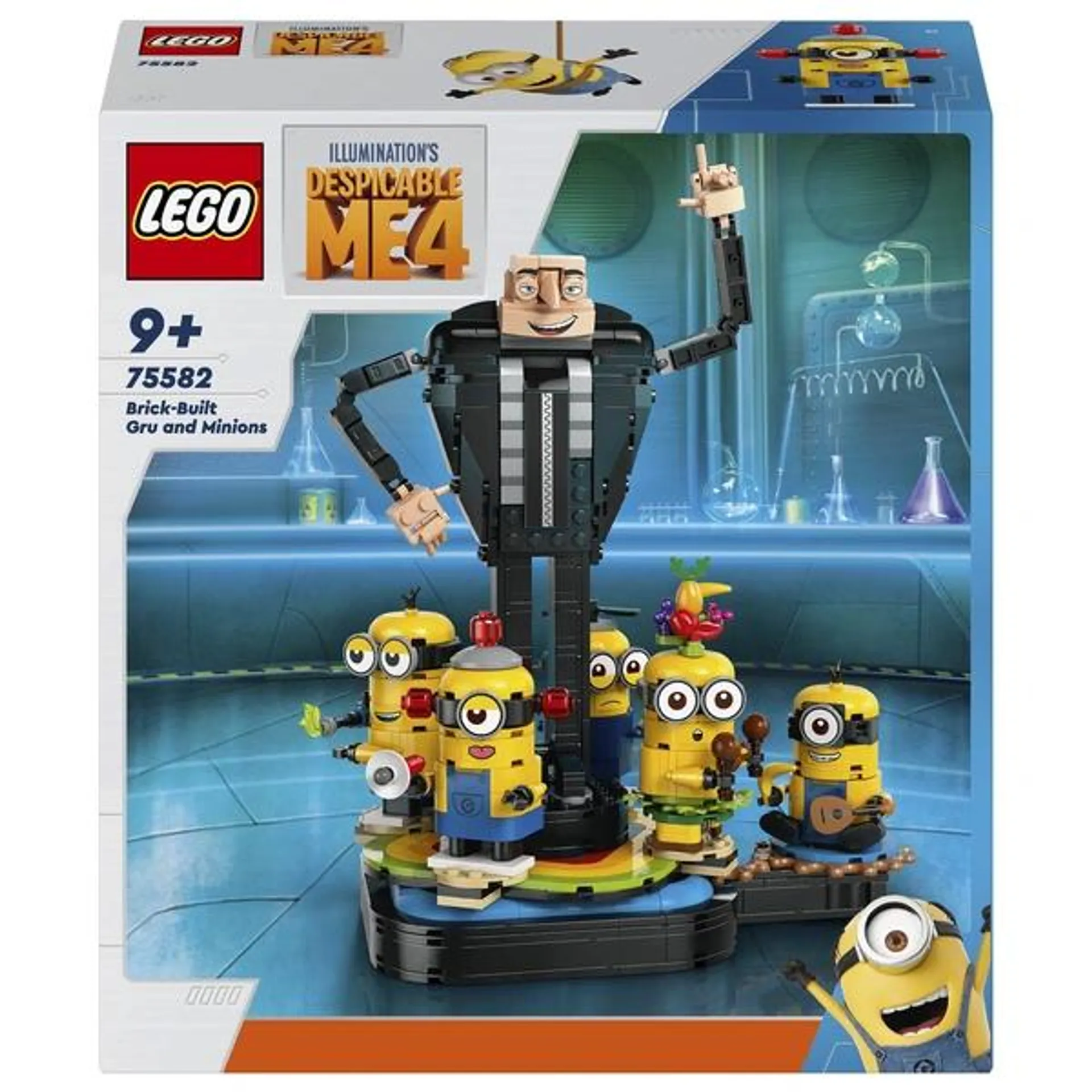 LEGO Despicable Me 75582 Brick-Built Gru and Minions Toy Set