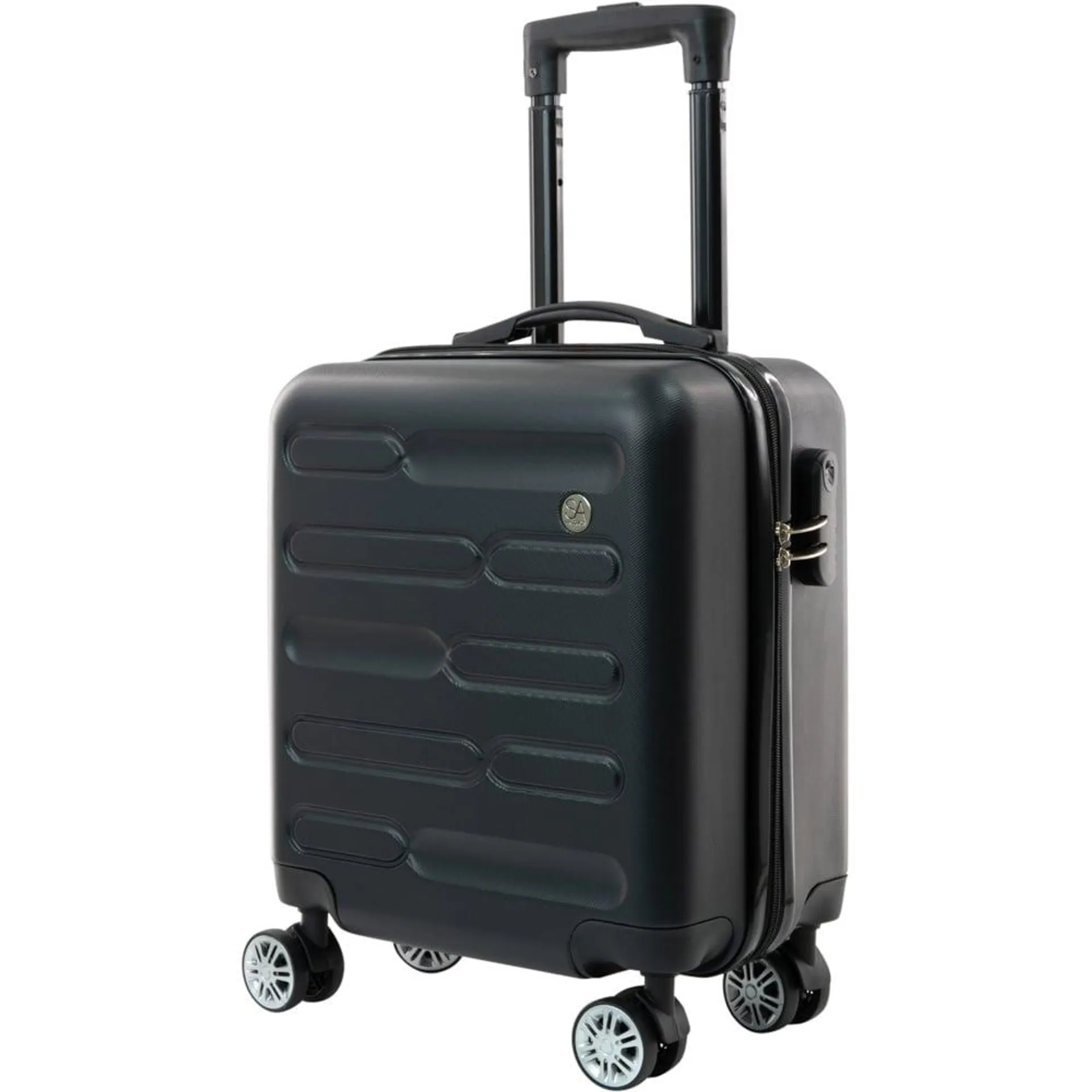 SA Products Black Carry On Cabin Suitcase 45cm