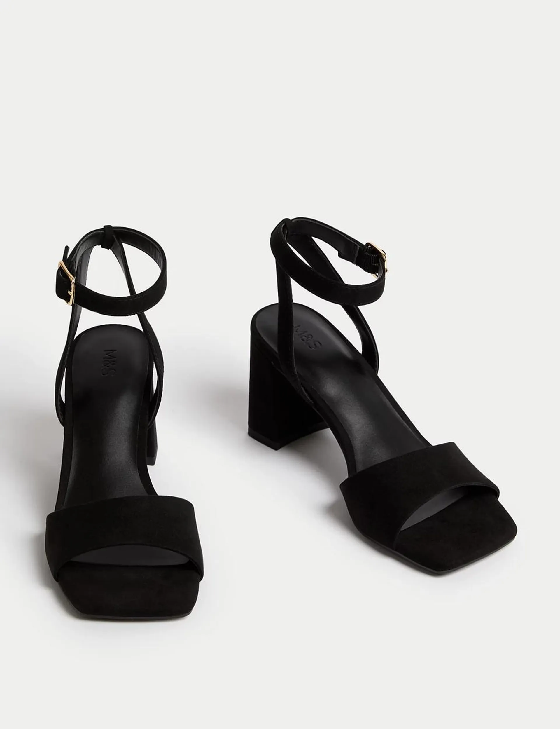 Ankle Strap Block Heel Sandals