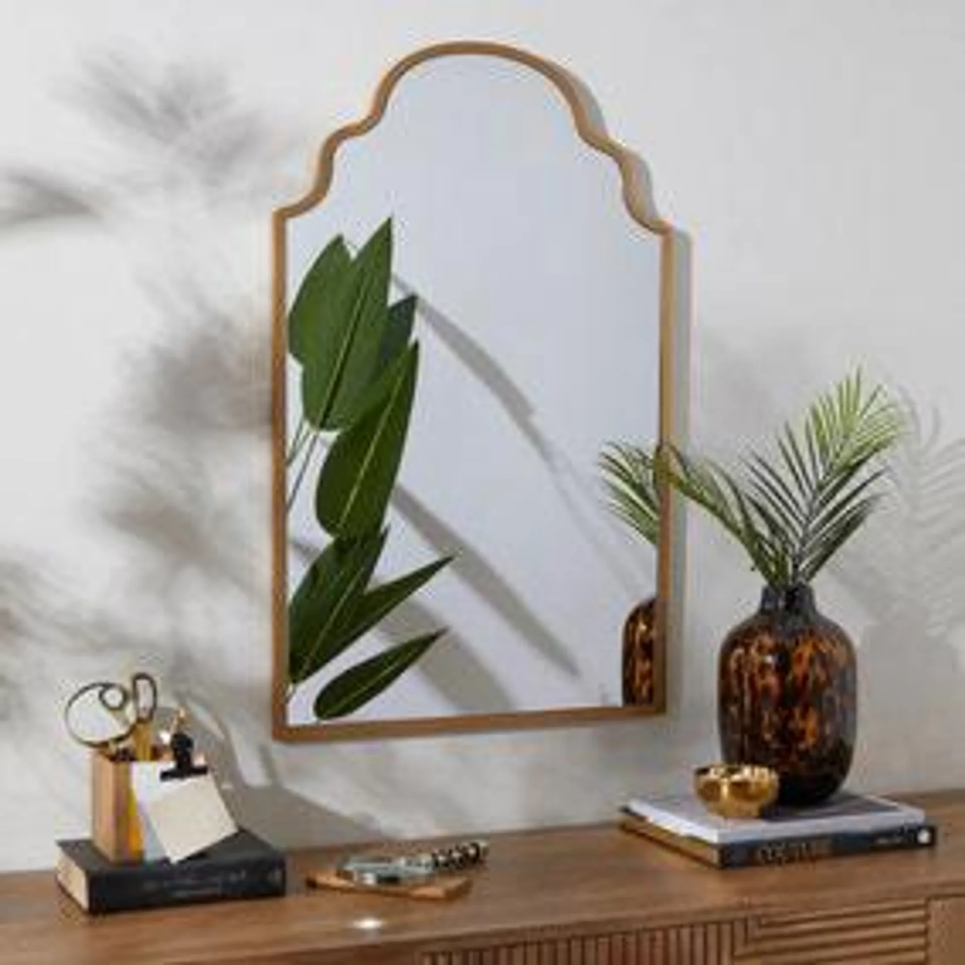 Moroccan Wall Mirror, 80x50cm