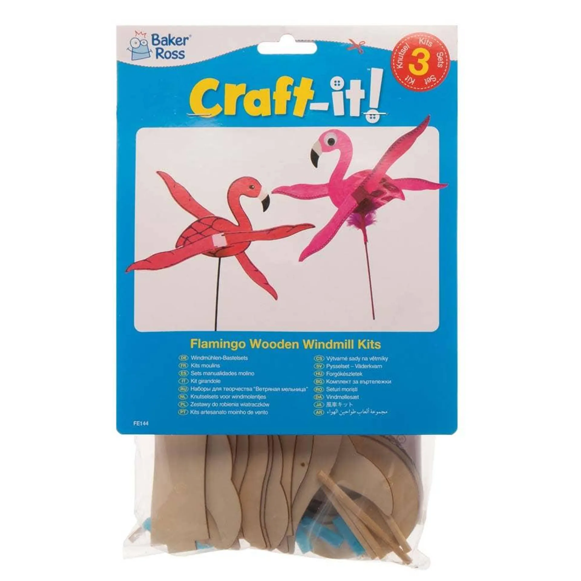 Flamingo Wooden Windmill Kits