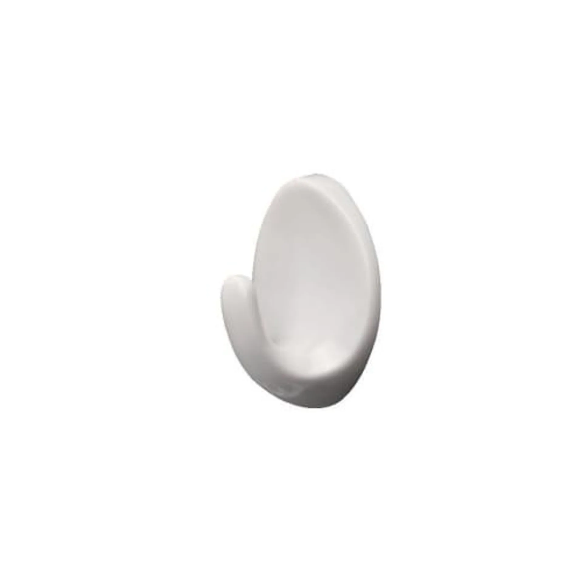 Wickes White Large Adhesive Hooks - Pack of 4