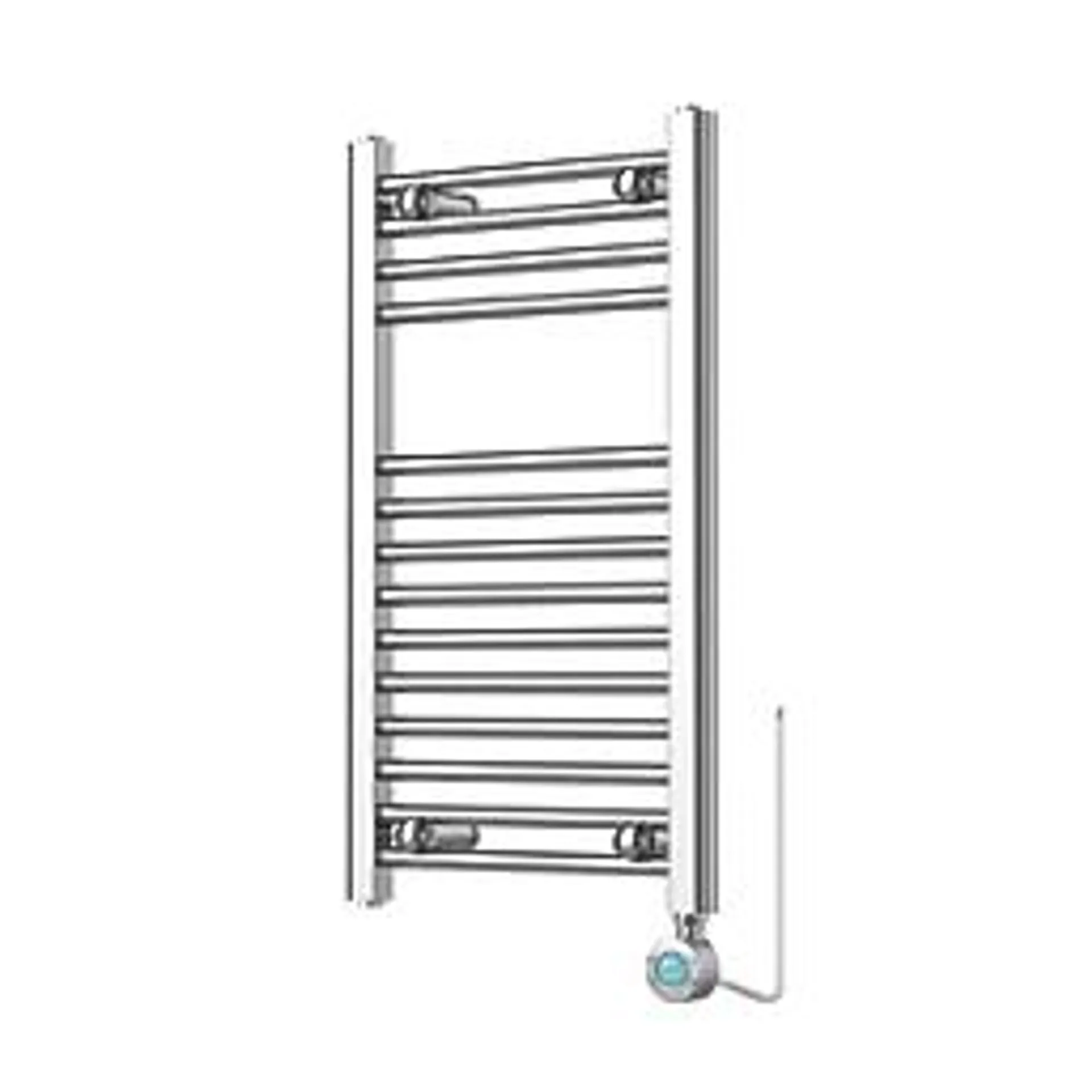 Flomasta 700mm x 400mm 511BTU Chrome Flat Electric Towel Radiator