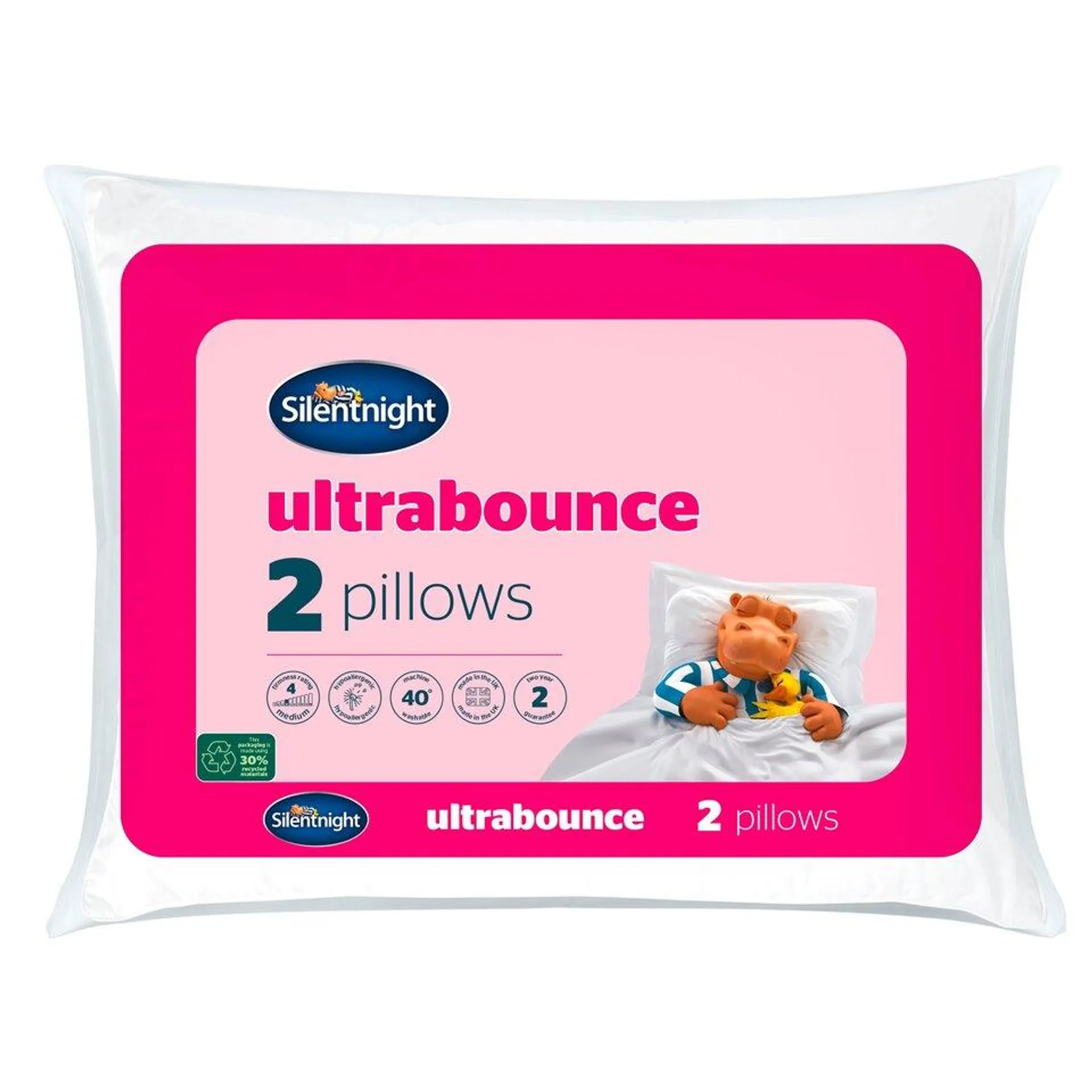 Silent Night Ultrabounce Pillow 2 Pack