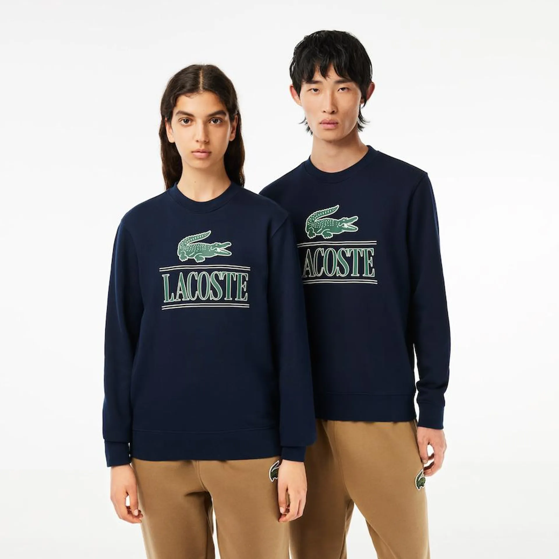 Cotton Fleece Branded Jogger Sweatshirt
