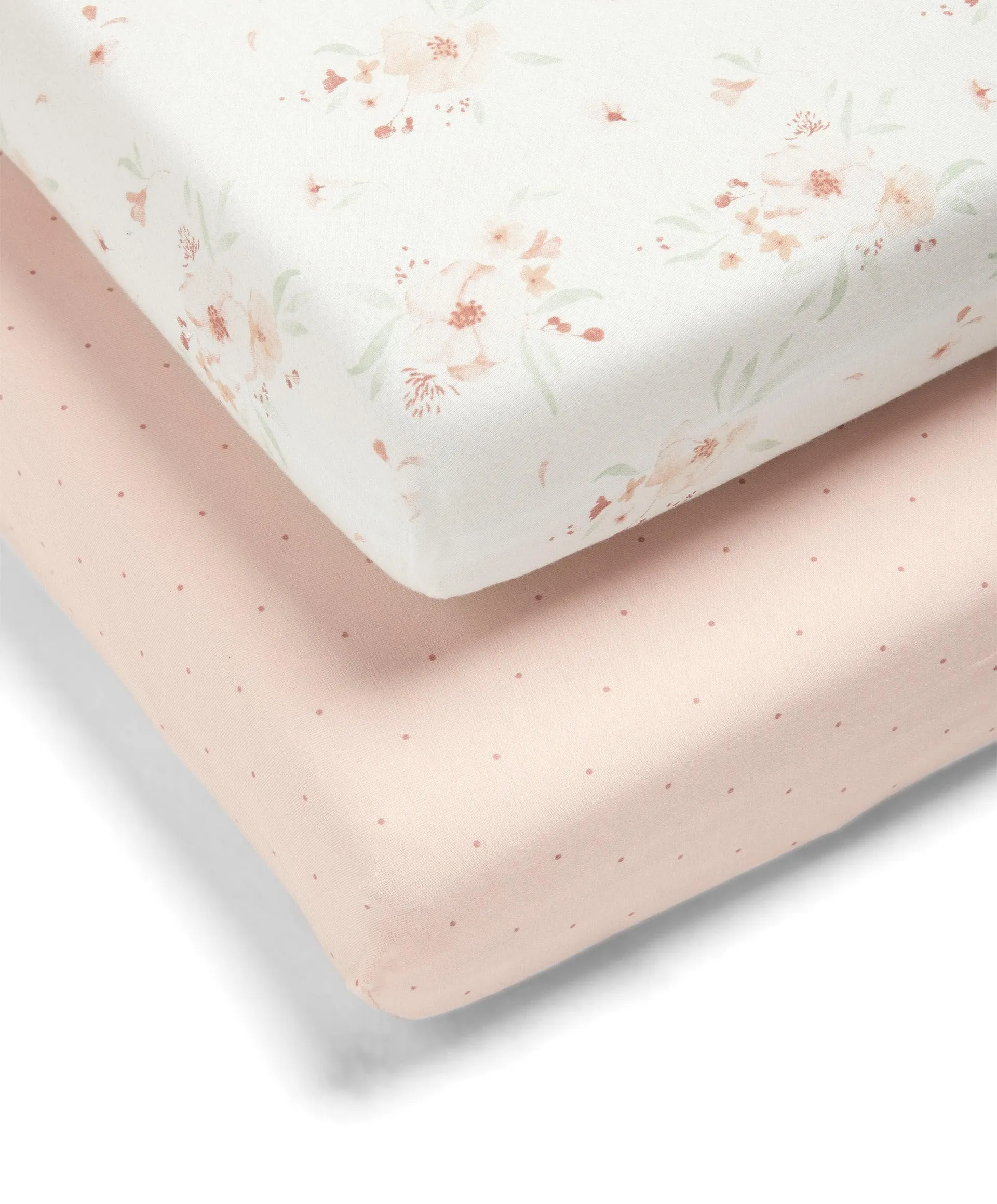 Floral Cotbed Fitted Sheets - 2 Pack