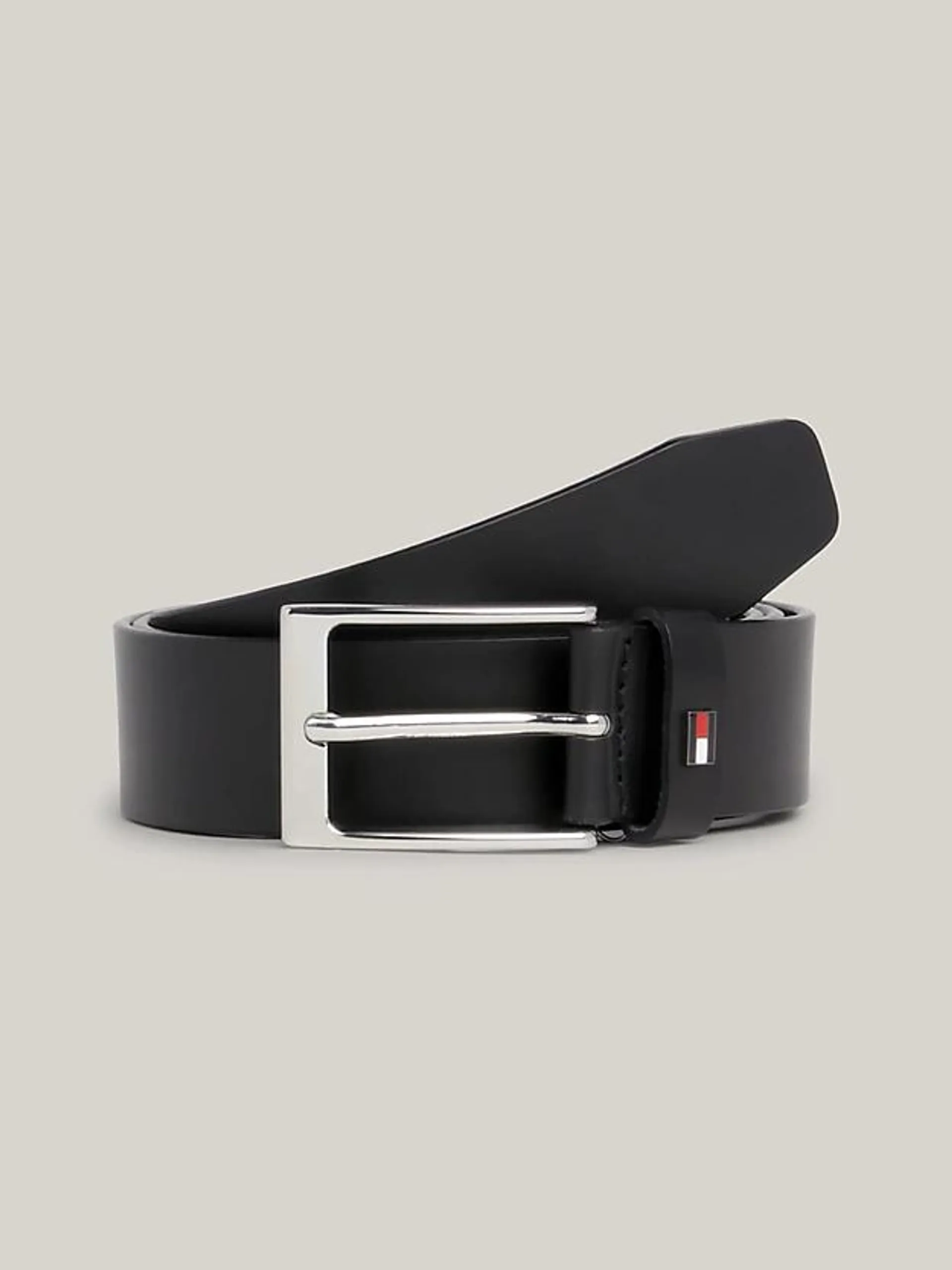 Layton Metal Flag Leather Belt