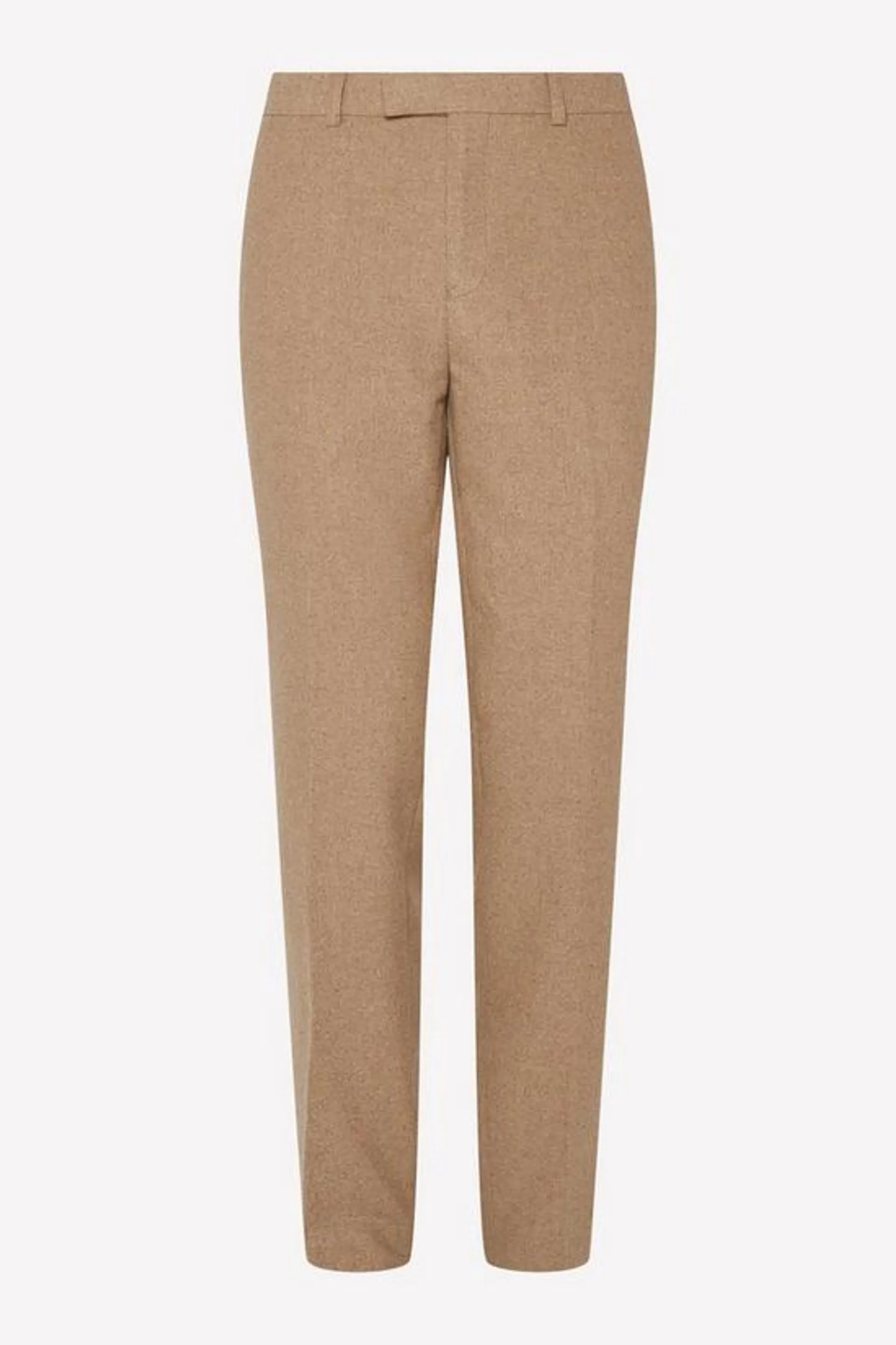 Slim Fit Neutral Tweed Suit Trouser