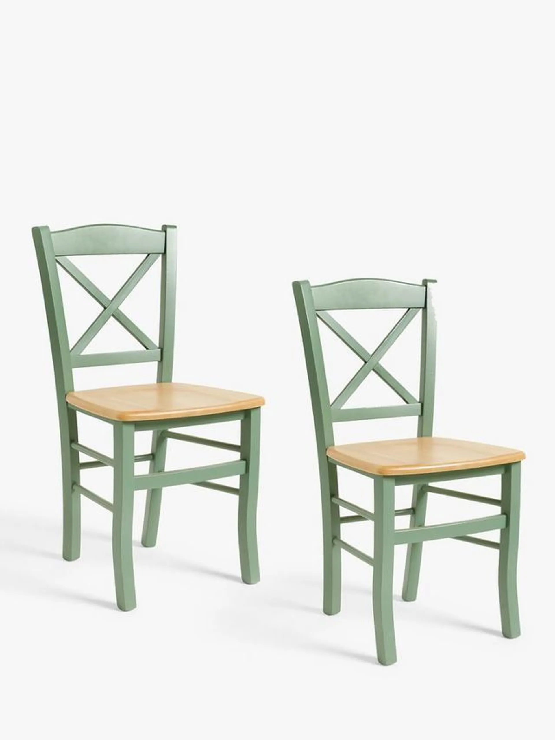 Clayton Beech Wood Dining Chairs, Set of 2