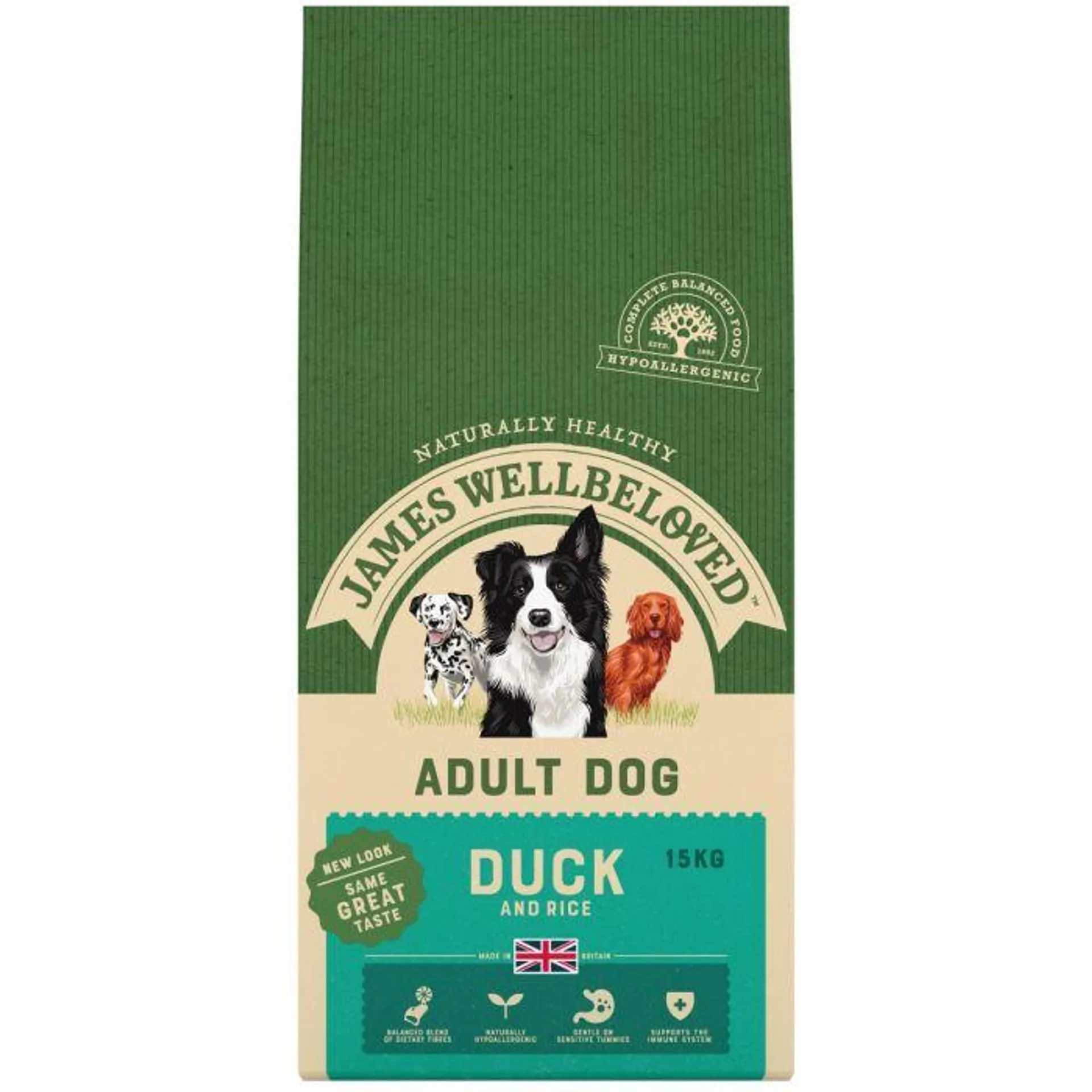 James Wellbeloved Adult Duck and Rice 15kg