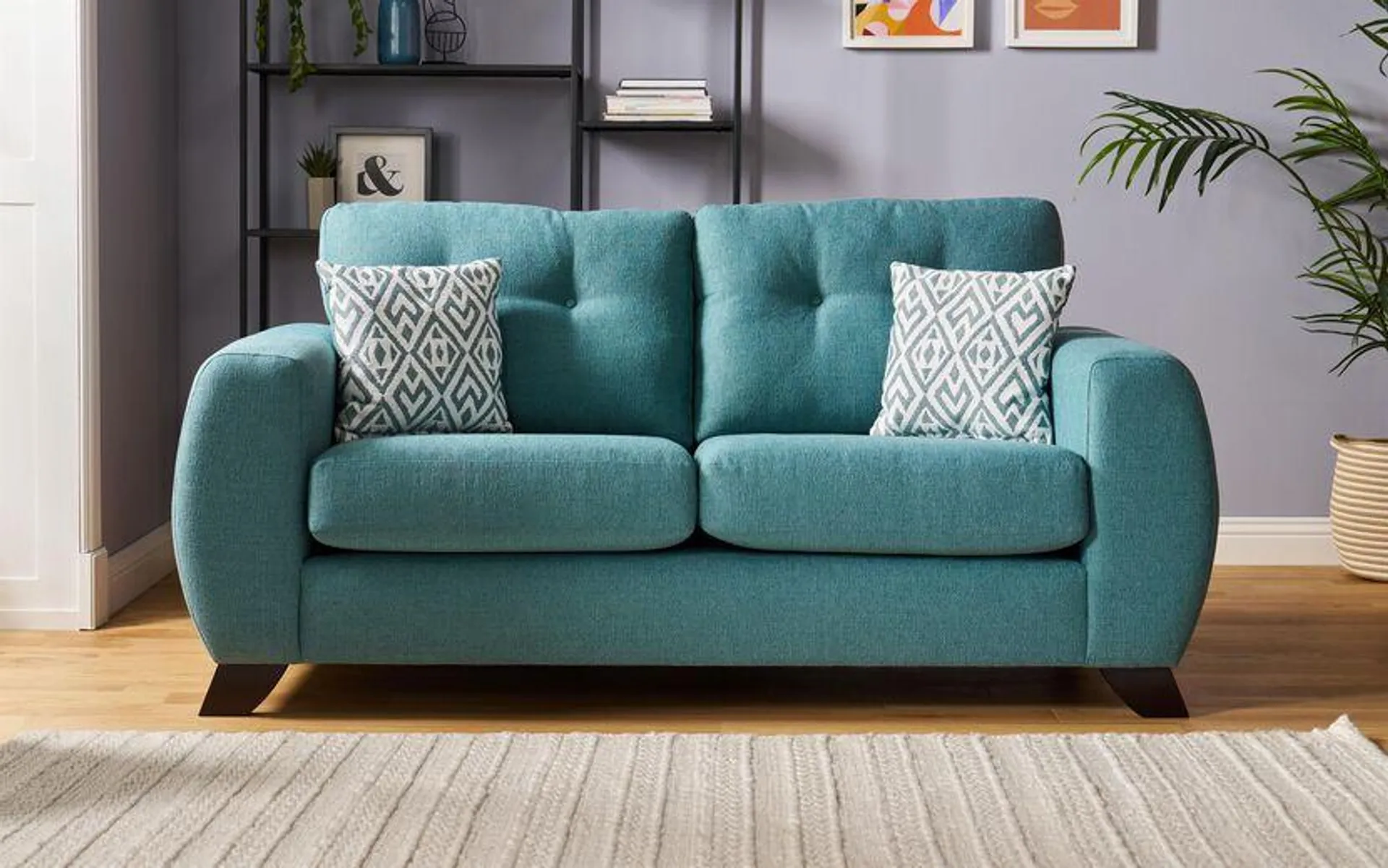 Aspen Fabric 2 Seater Standard Back Sofa