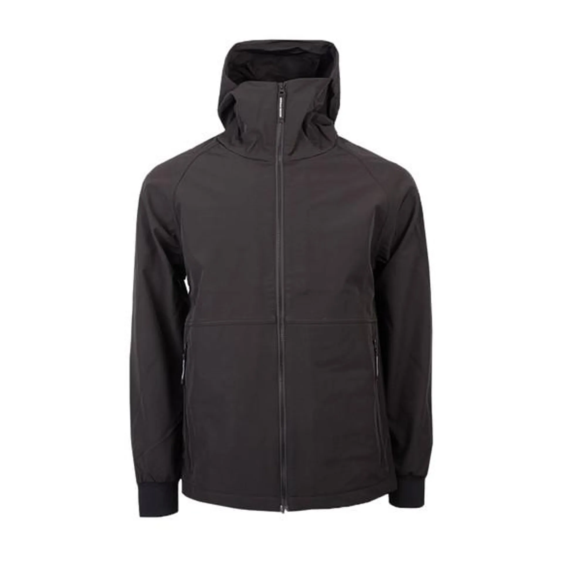 Mens Black Stipe Softshell Jacket