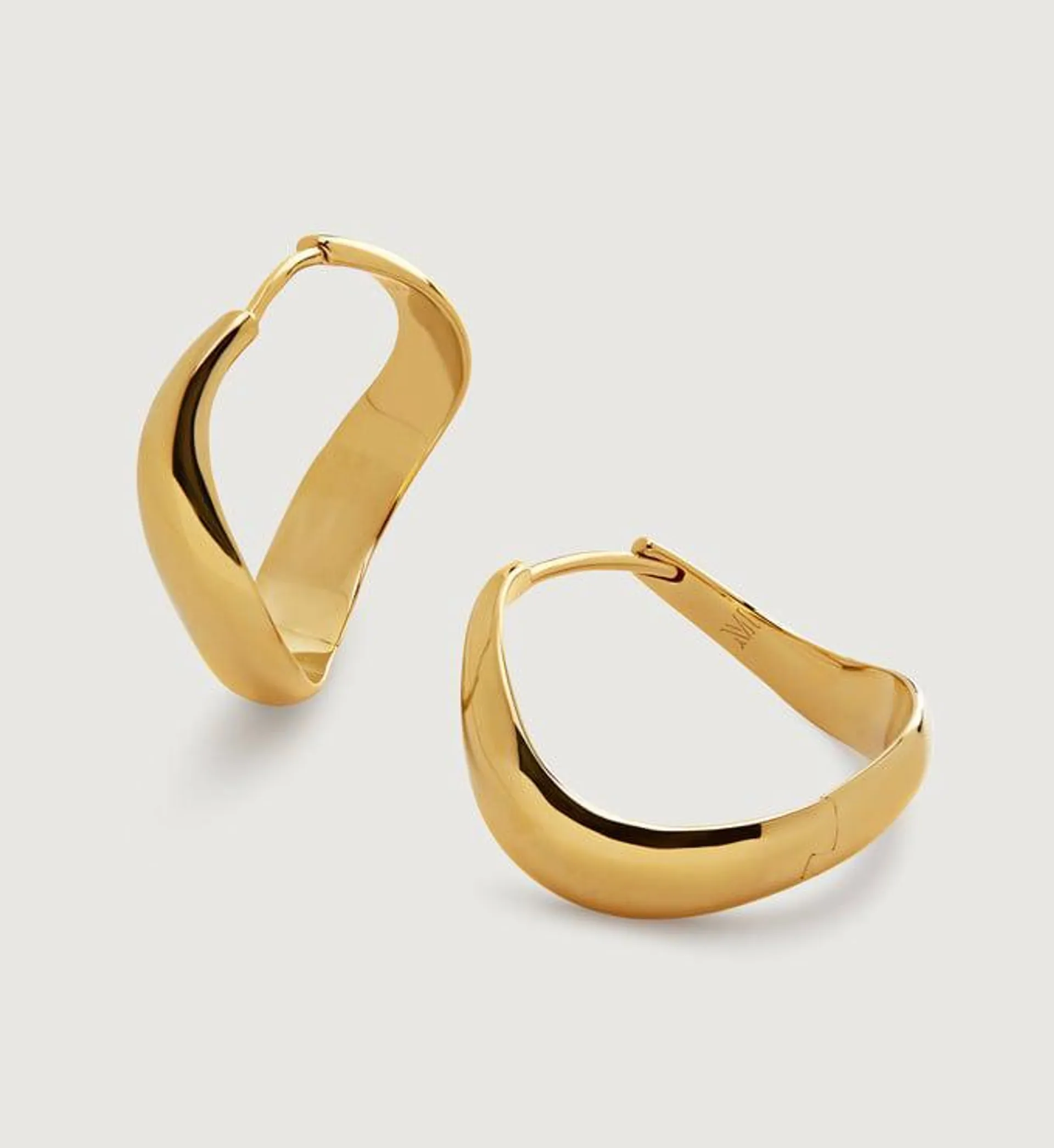 Swirl Medium Hoop Earrings