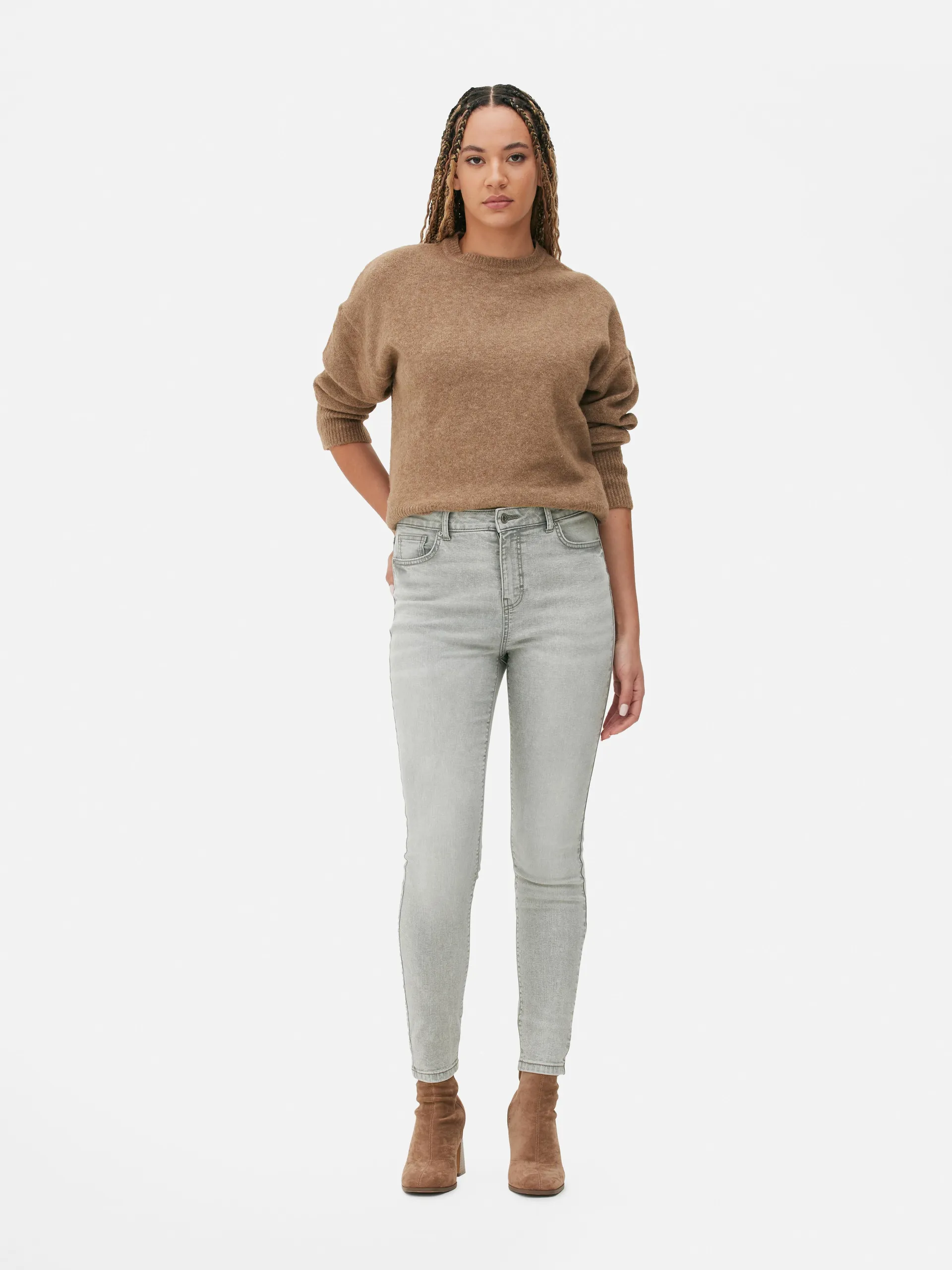 High Waist Skinny Fit Jeans