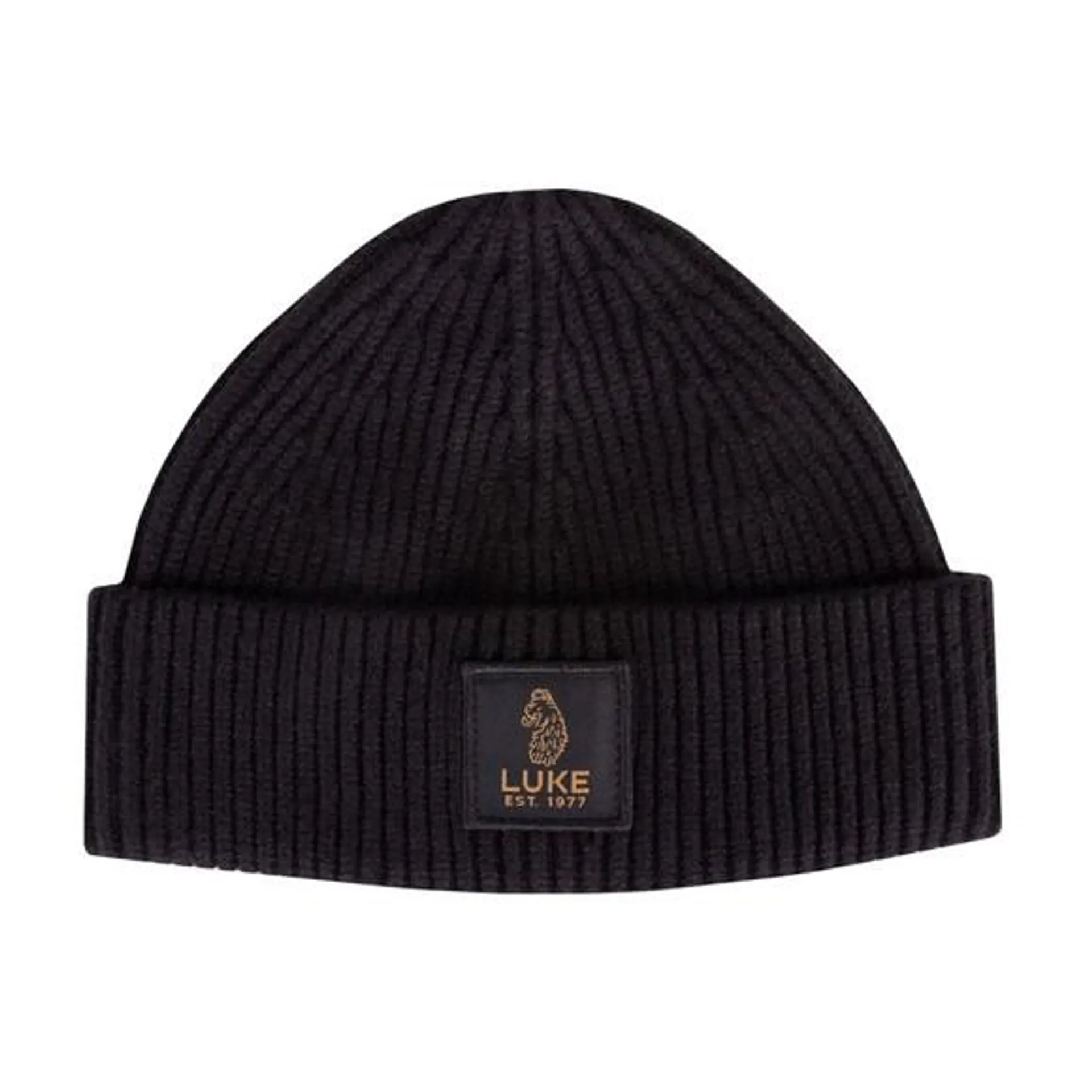 Mens Black Hipster Beanie Hat