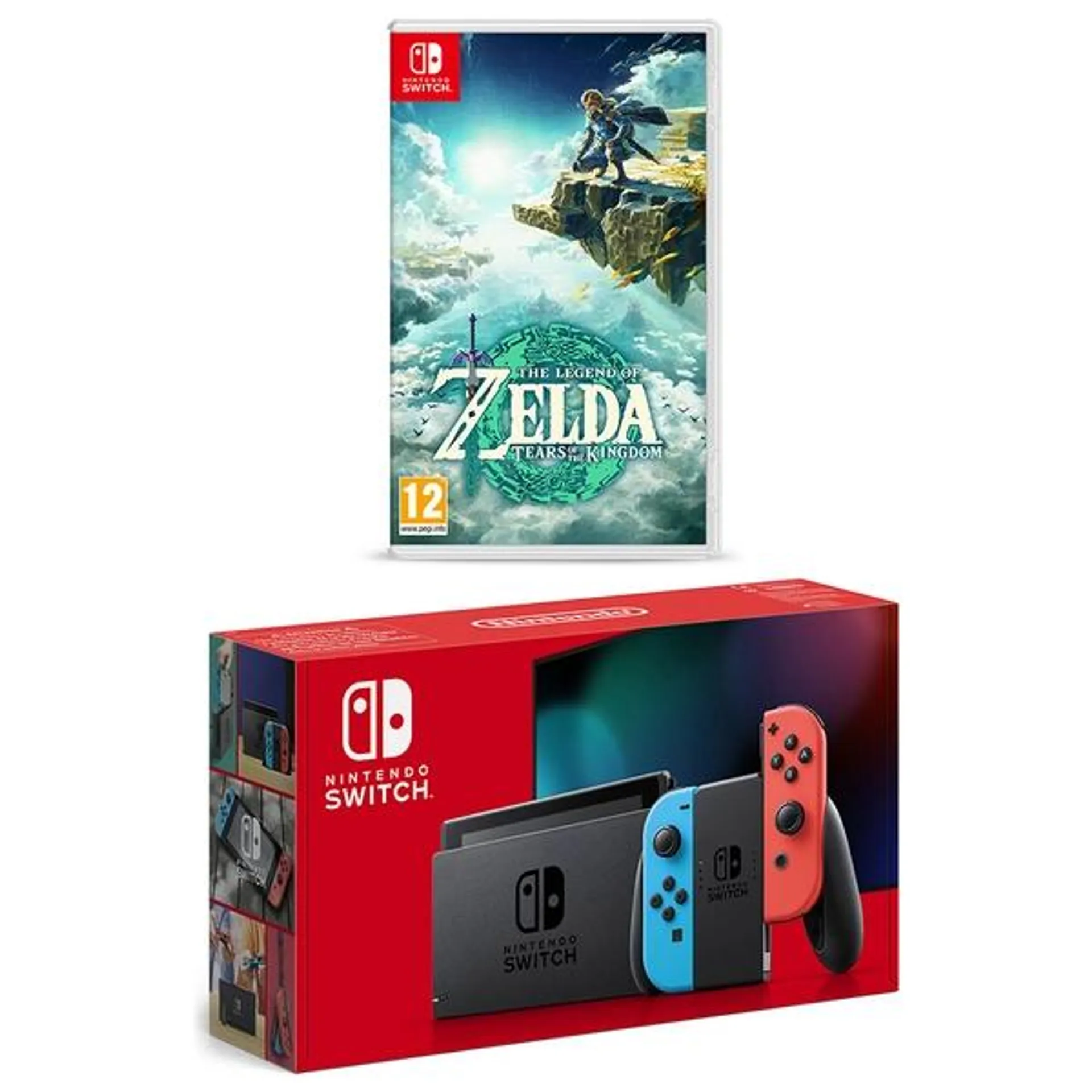 Nintendo Switch Neon & The Legend of Zelda Tears of the Kingdom