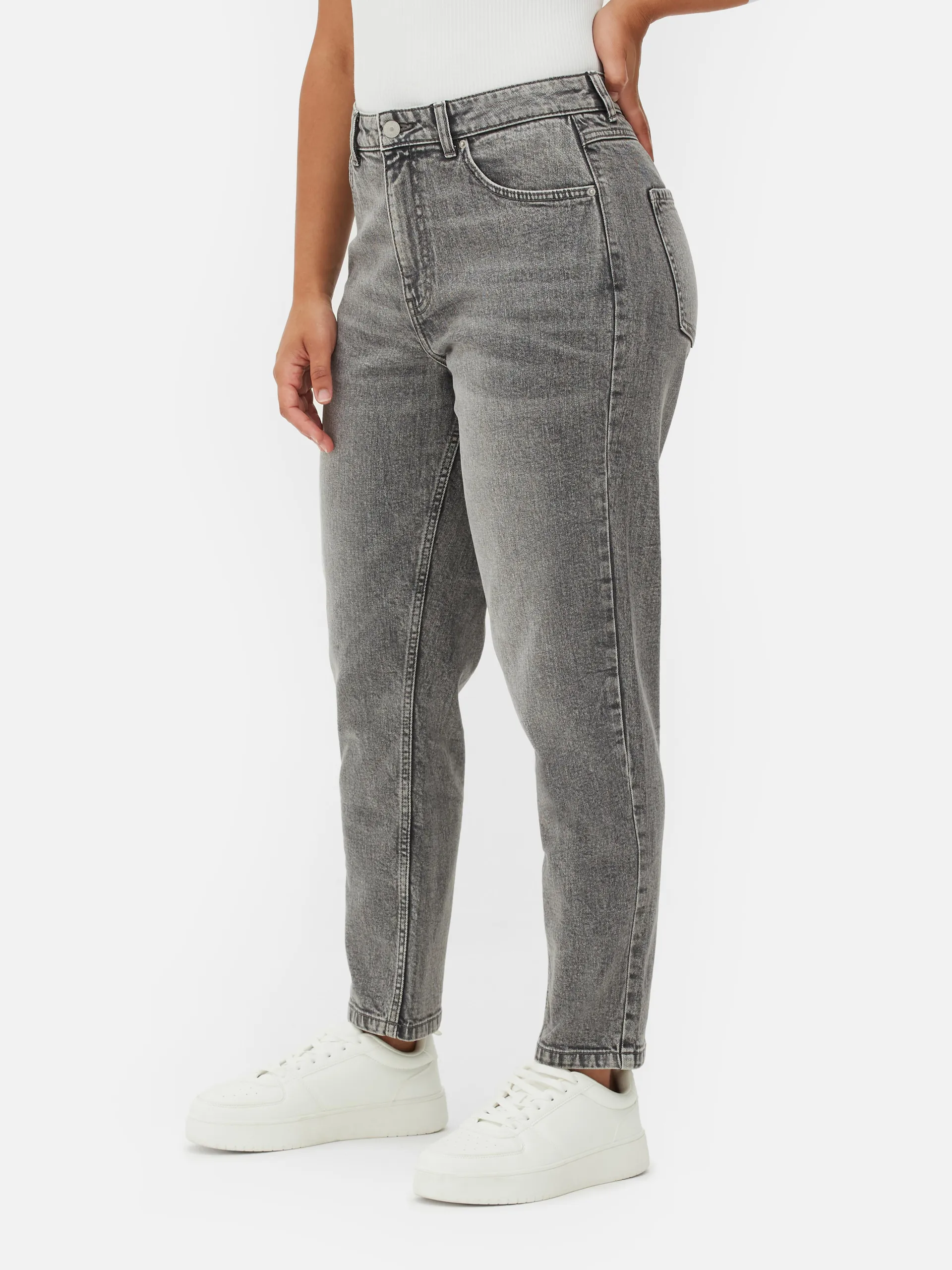 Jean denim coupe Mom