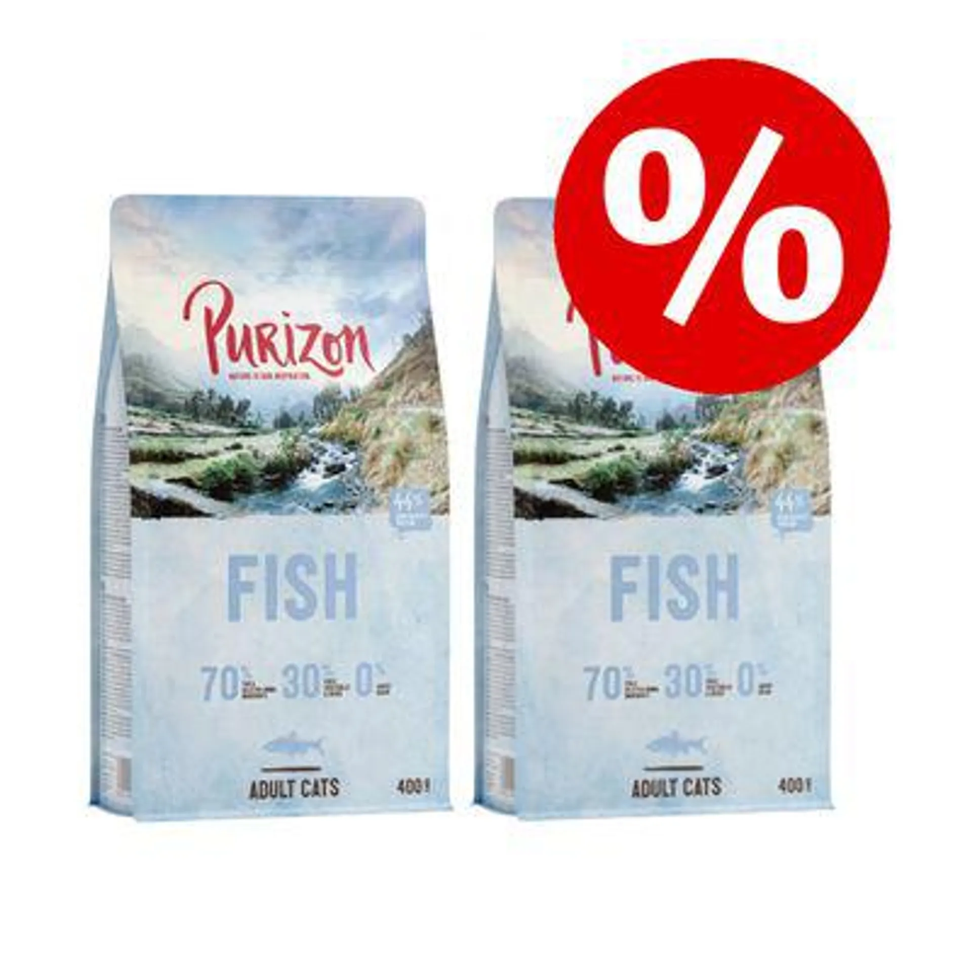 2 x 400g Purizon Kitten/Adult Dry Cat Food - Special Price! *