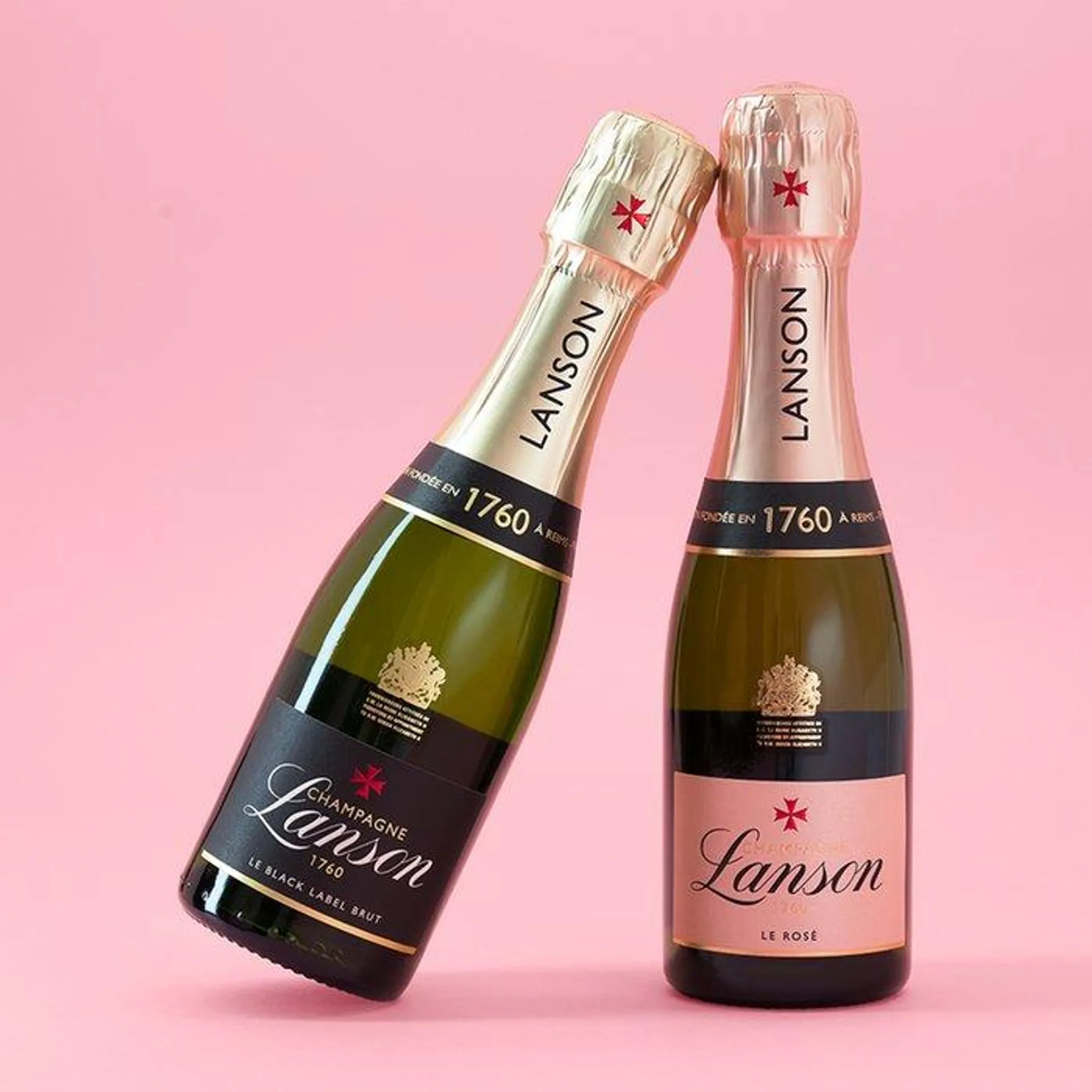 Mini Lanson Champagne x2 20cl Gift Set