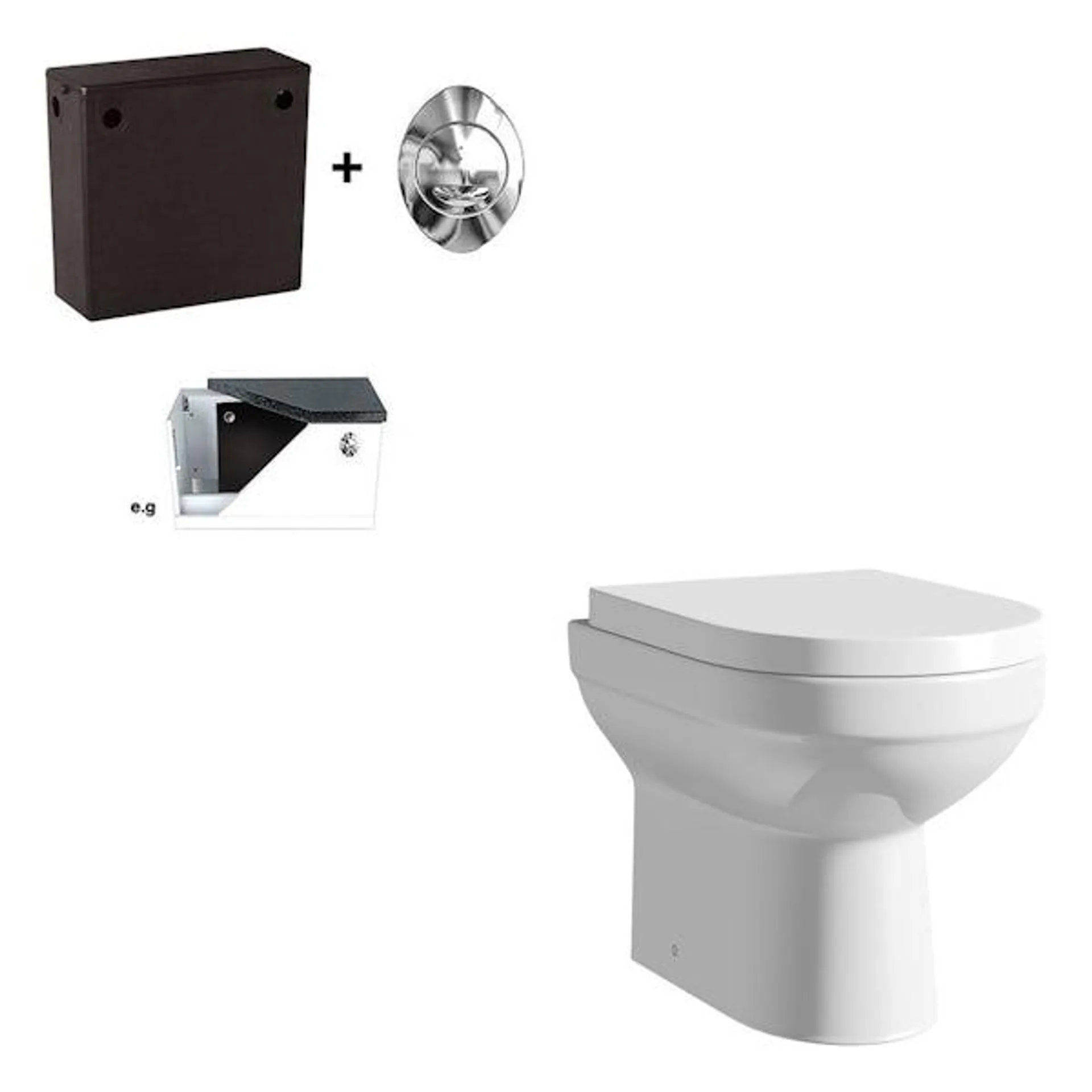 Orchard Balance back to wall toilet with concealed cistern and soft close seat