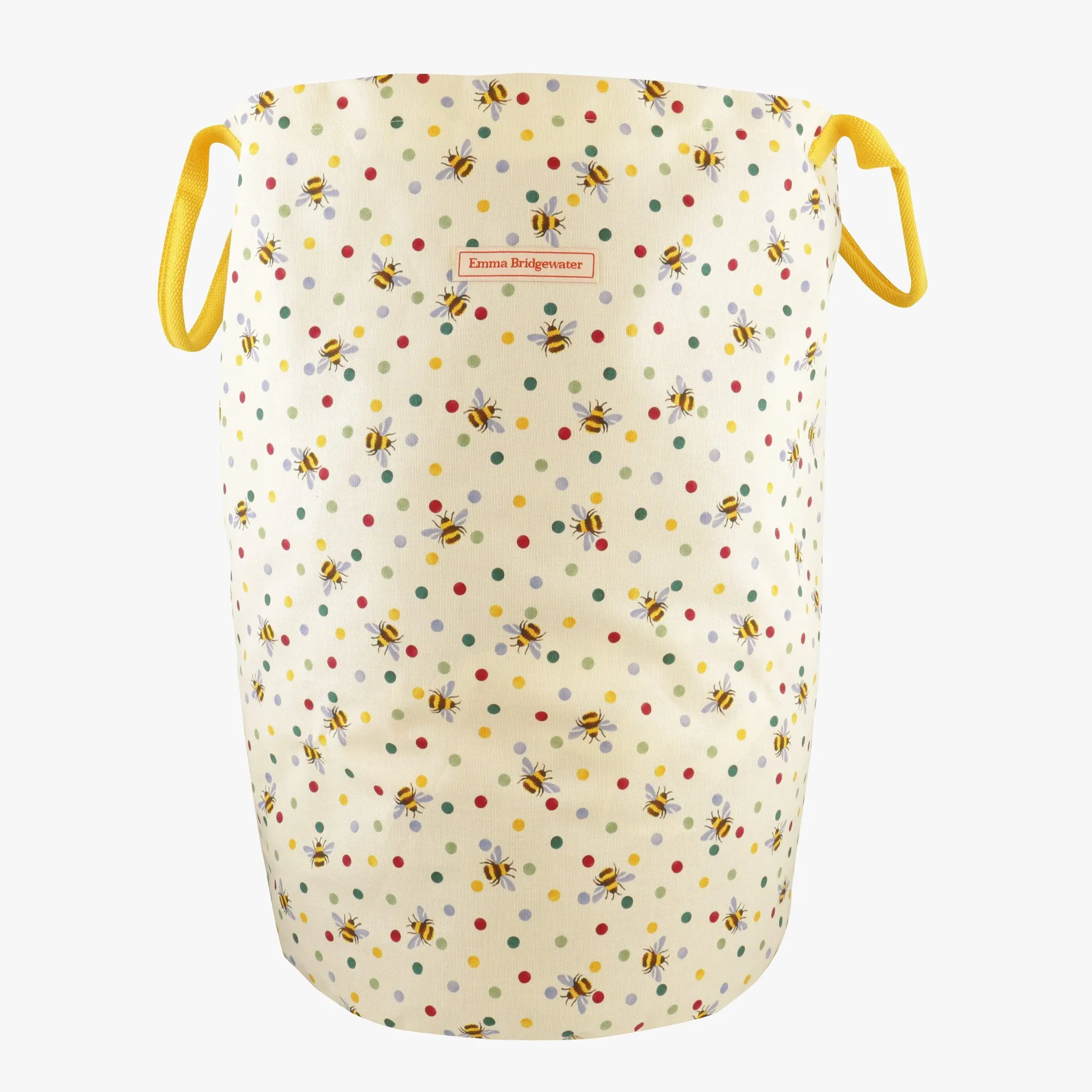 Bumblebee & Small Polka Dot Large Drawstring Laundry Bag