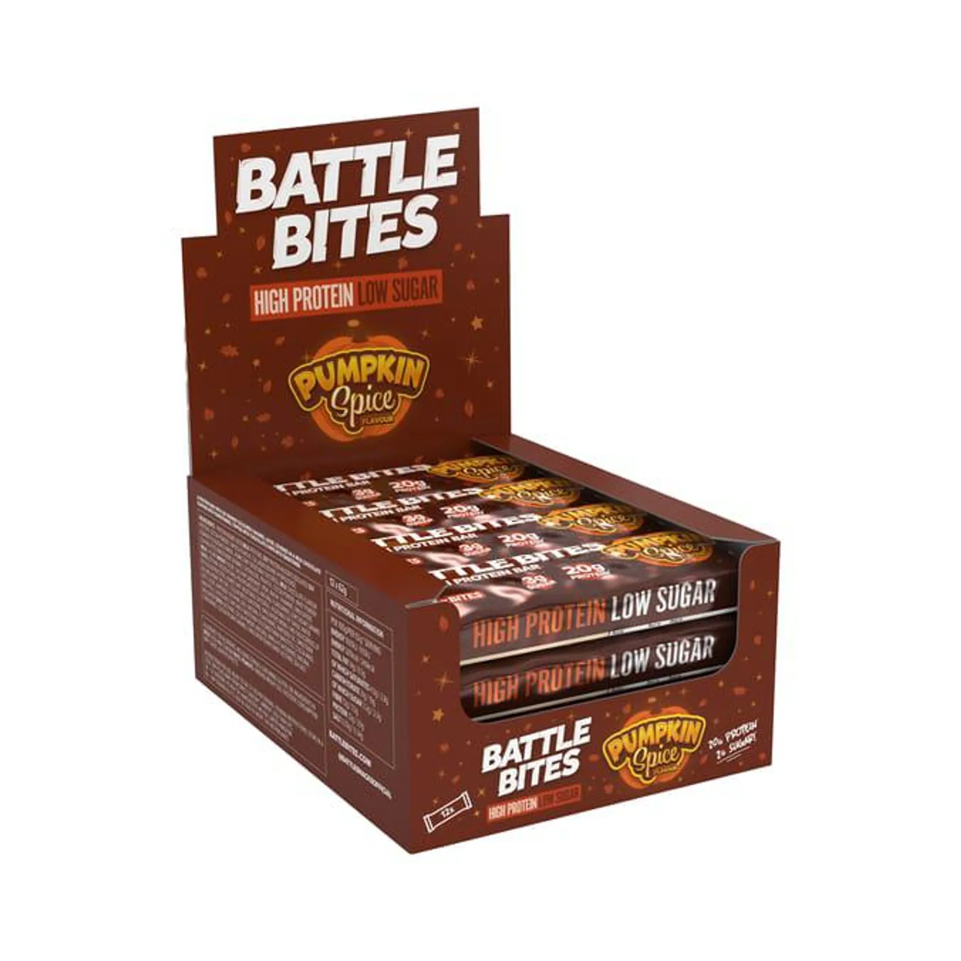 Battle Bites High Protein Bar 12 Pack - Pumpkin Spice