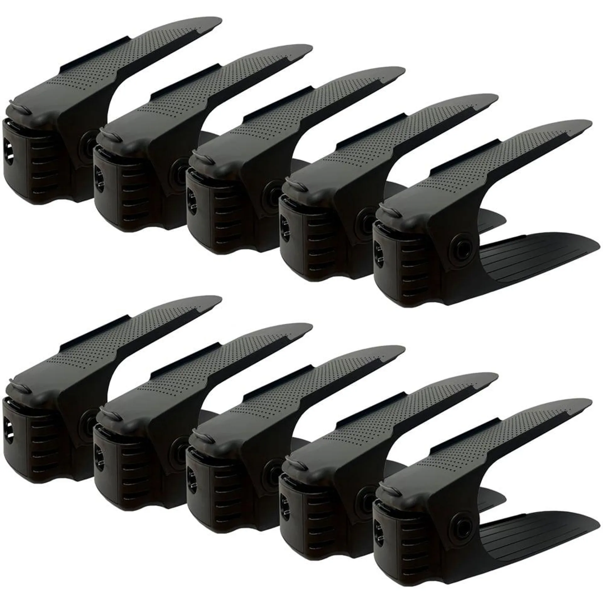 AMOS Black Shoe Slot 10 Pack