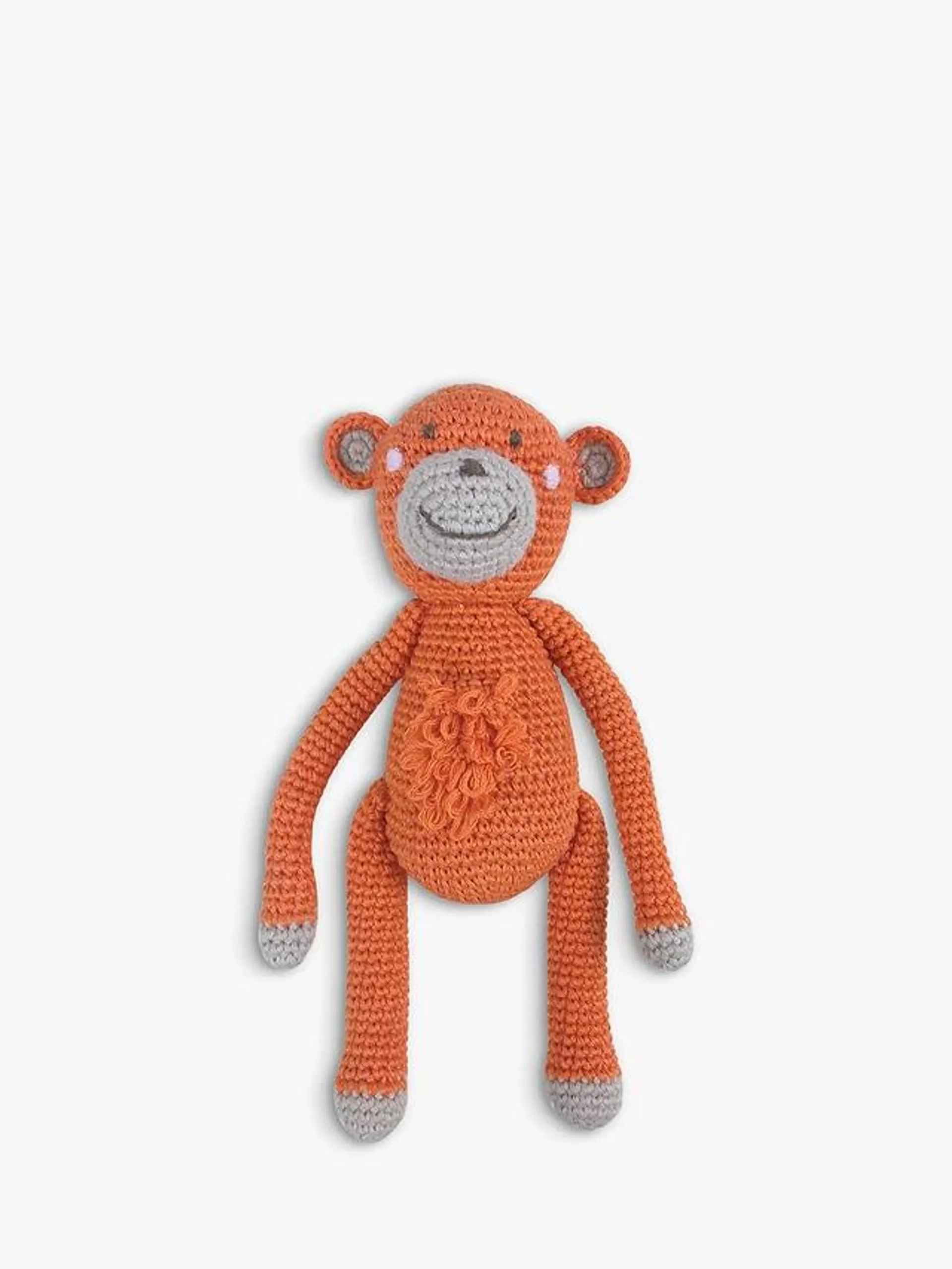 Albetta Crochet Monkey Rattle Toy