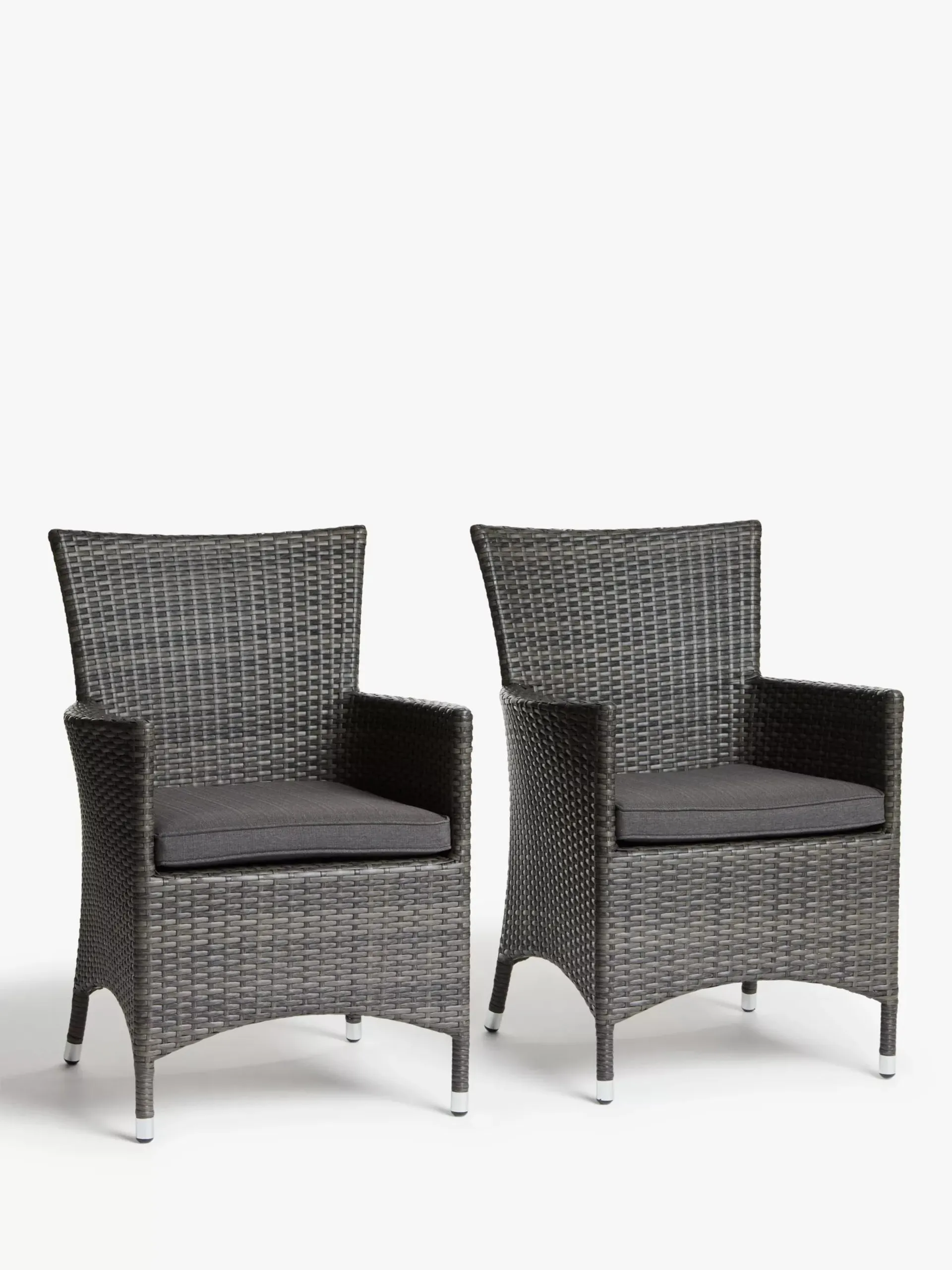 Alora Garden Dining Chairs, Set of 2, Brown/Grey