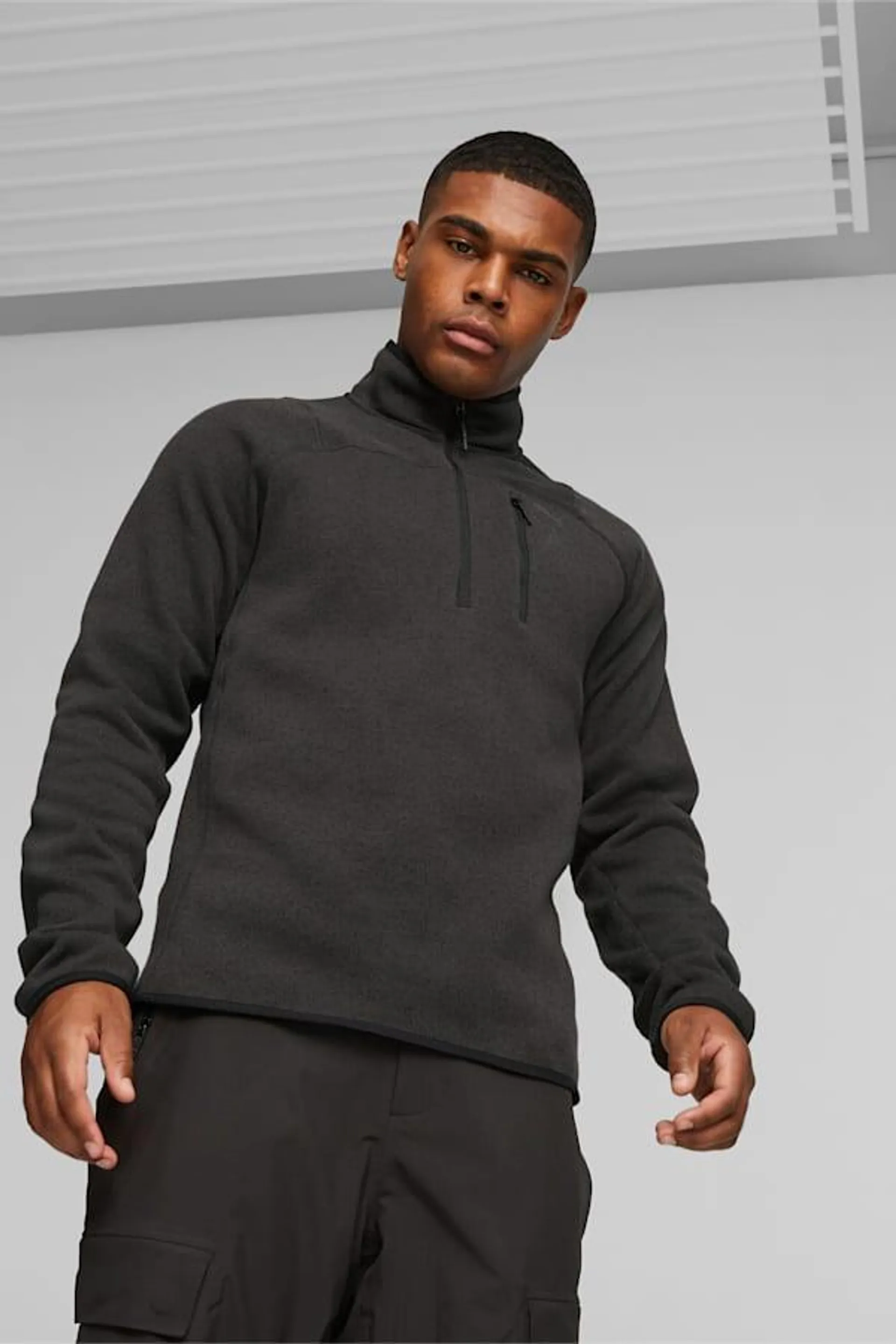 SEASONS Men's Half-zip Sweater