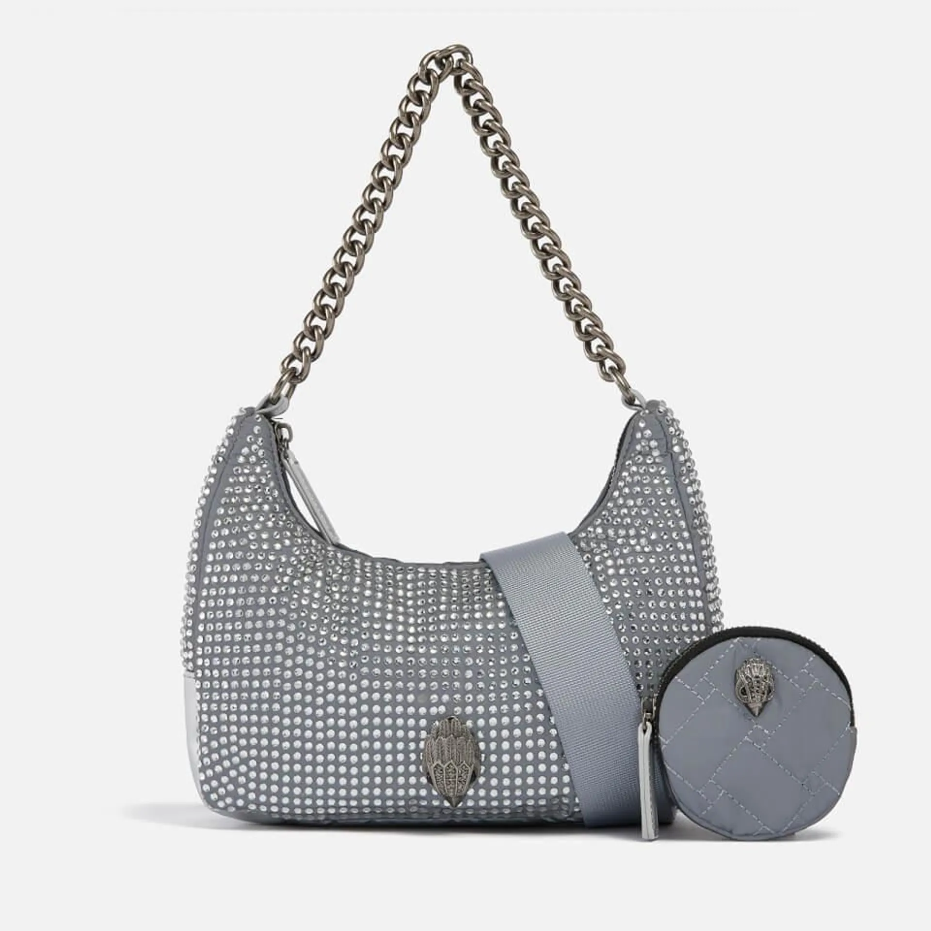 Kurt Geiger London Diamanté-Embellished Shell Bag