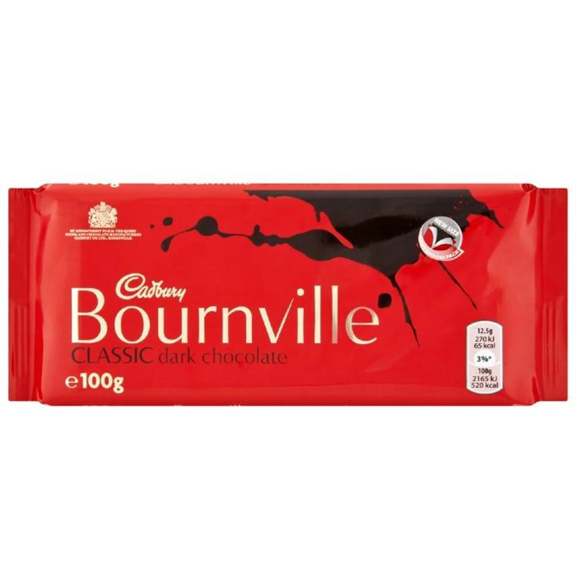 Cadbury Bournville Classic Dark Chocolate Bar 100g