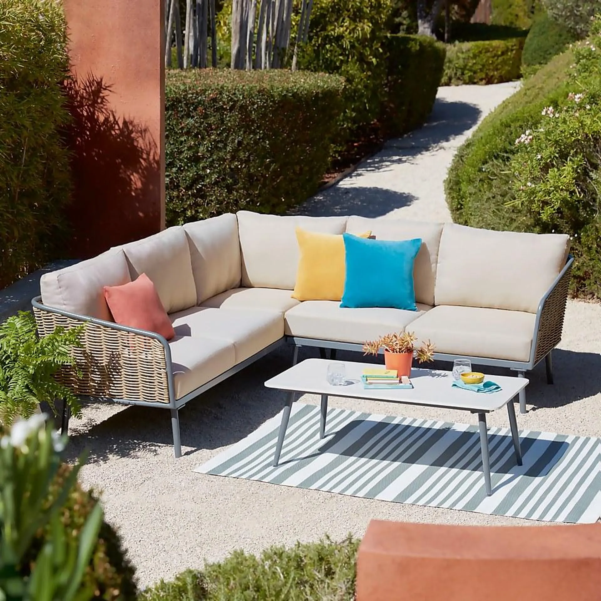 Alba Corner Garden Sofa Set