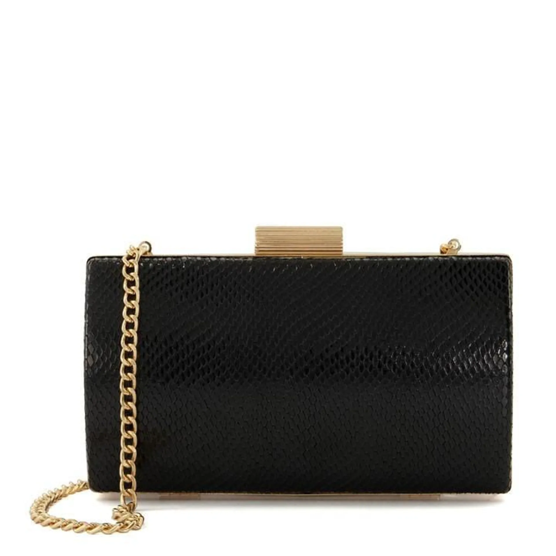 Bellview Etched Clasp Box Clutch Bag