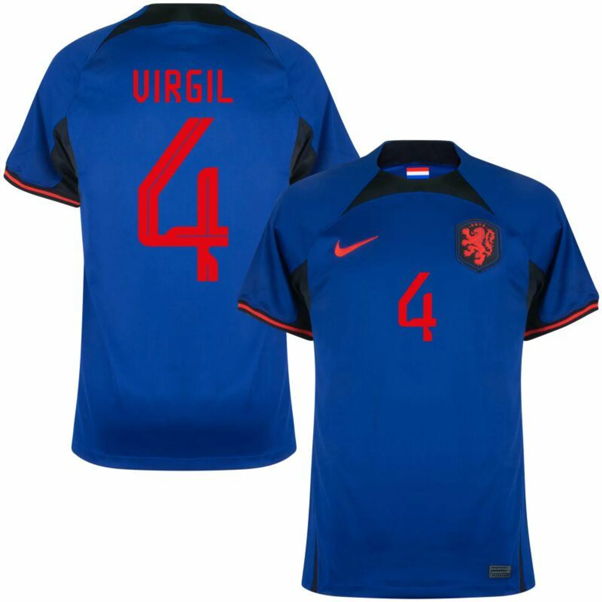 Nike Holland Away Virgil 4 Shirt 2022-2023 (Official Printing)