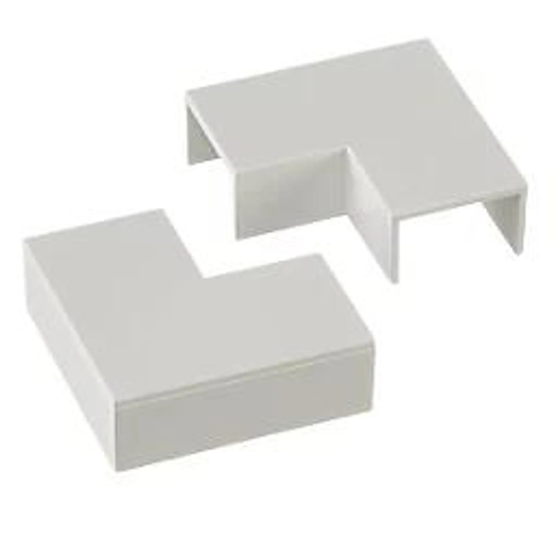 Deta TTE Flat Trunking Angles 25mm x 16mm 2 Pack