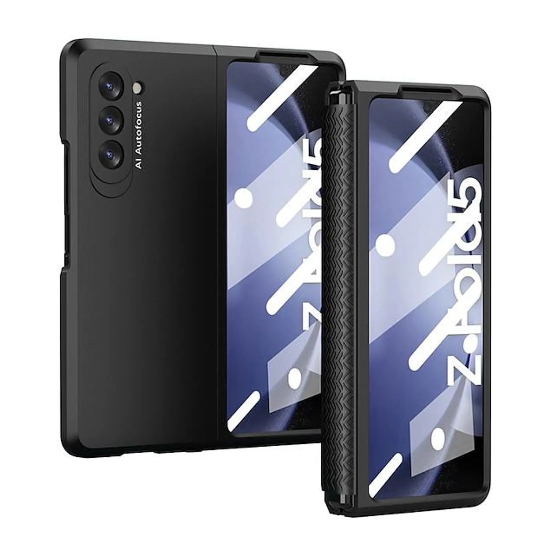 Phone Case For Samsung Galaxy Z Fold 5 Back Cover and Screen Protector Full Body Protective Four Corners Drop Resistance TPU PC