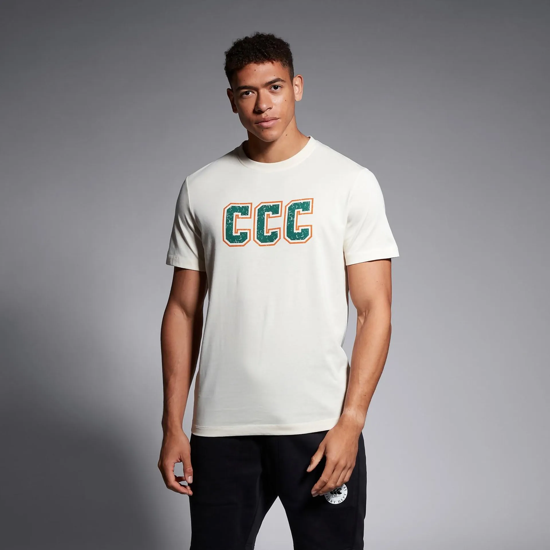 MENS CAPTAINS CCC T-SHIRT CREAM