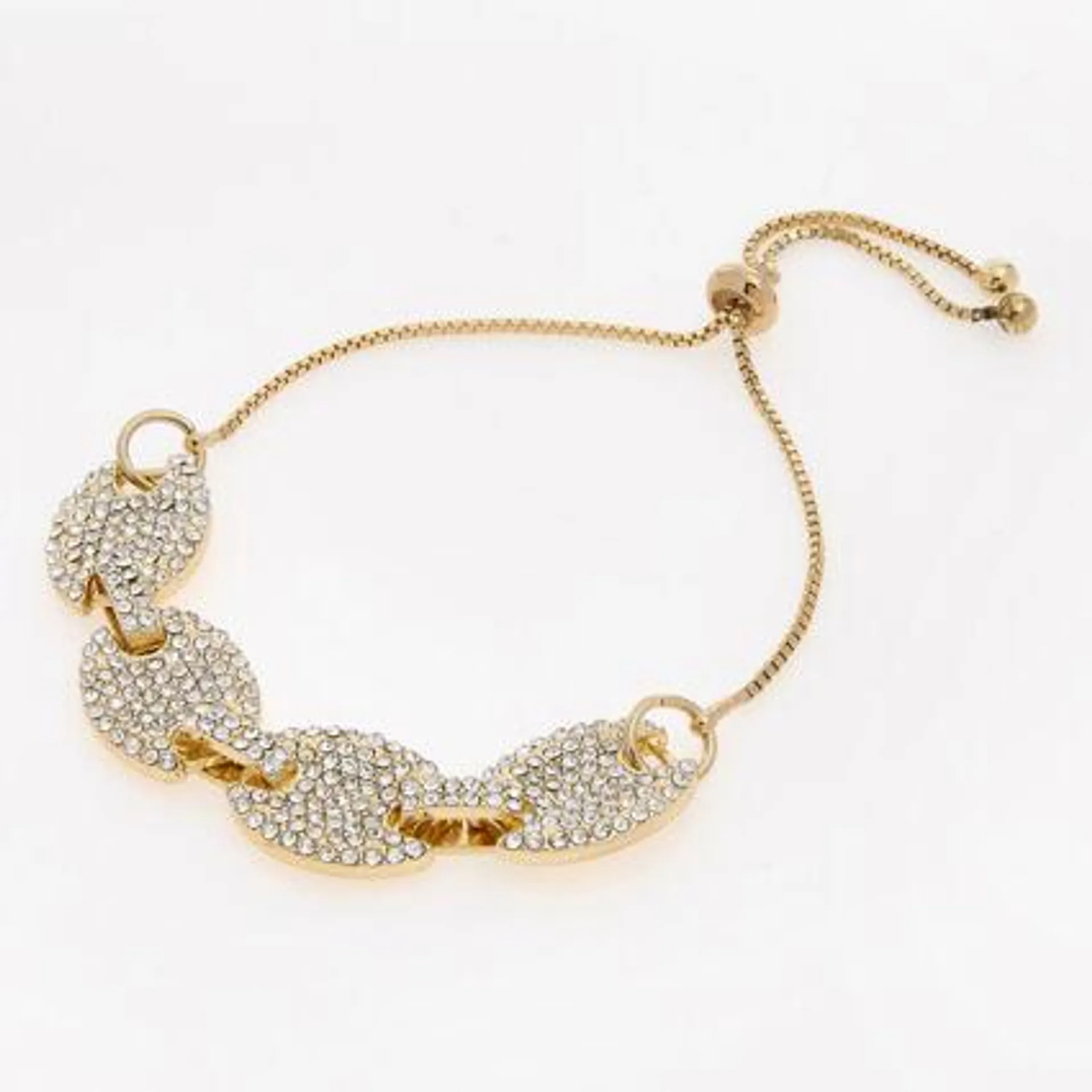 Gold Tone Embellished Bracelet