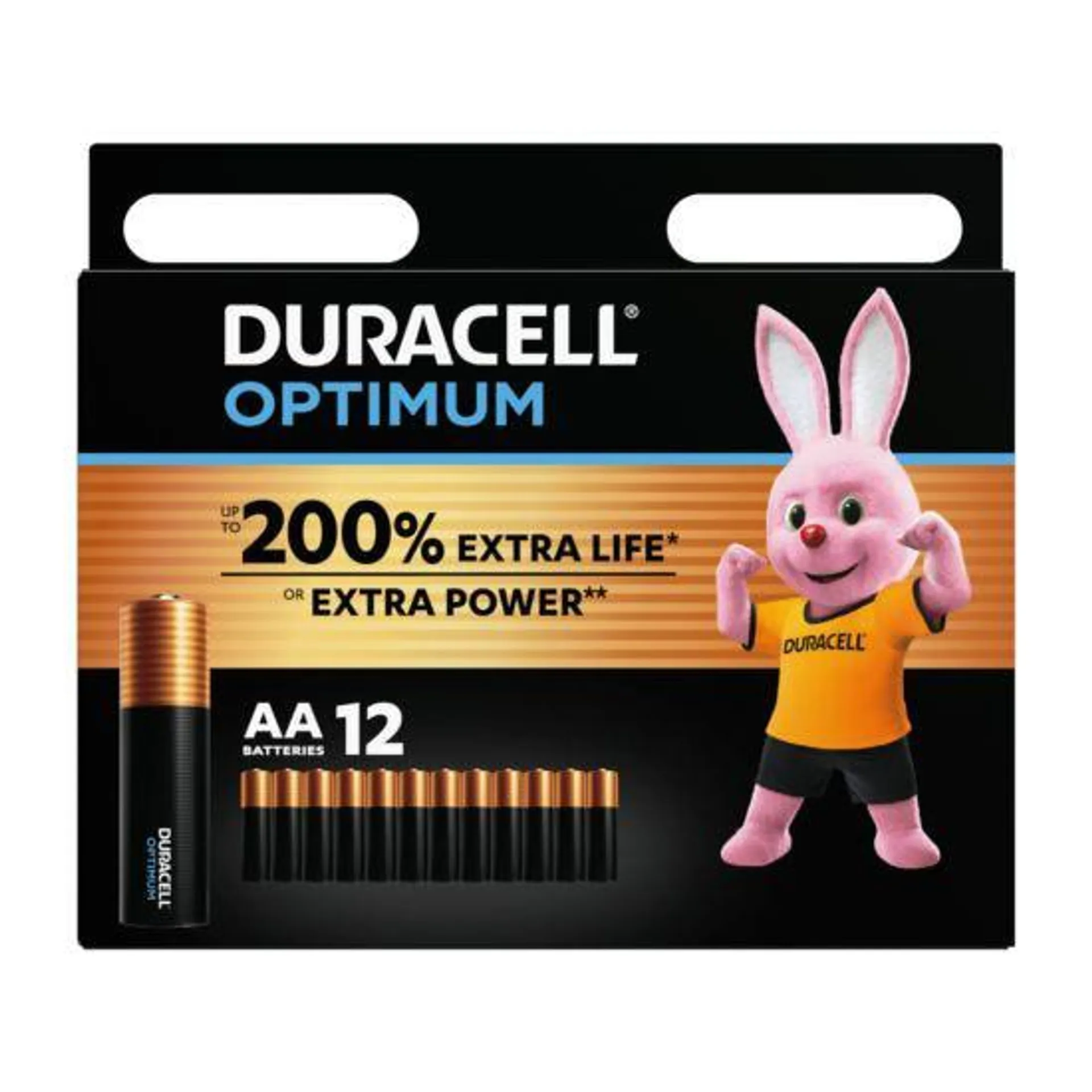 Duracell Optimum AA Batteries - 12 Pack