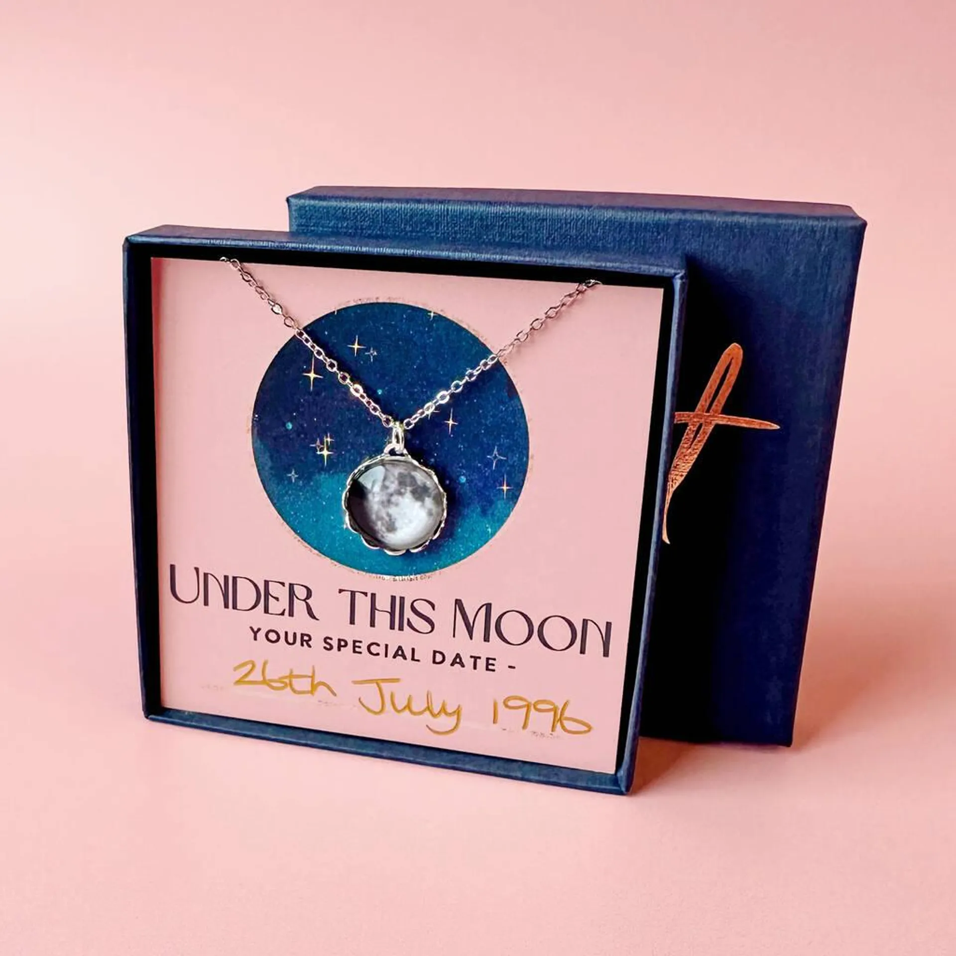 Personalised Custom Moon Phase Necklace