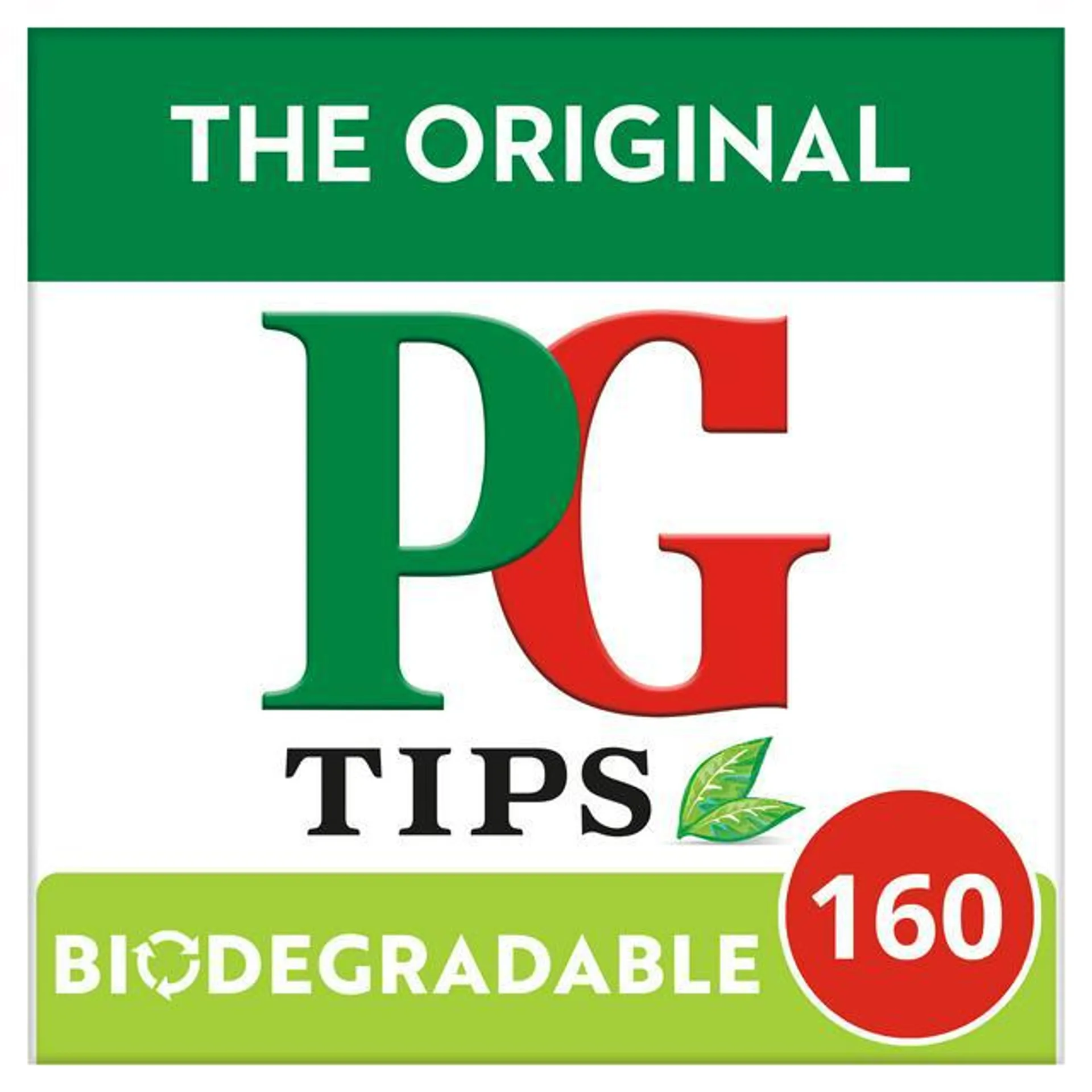 PG tips Original Biodegradable Black Tea Bags x160