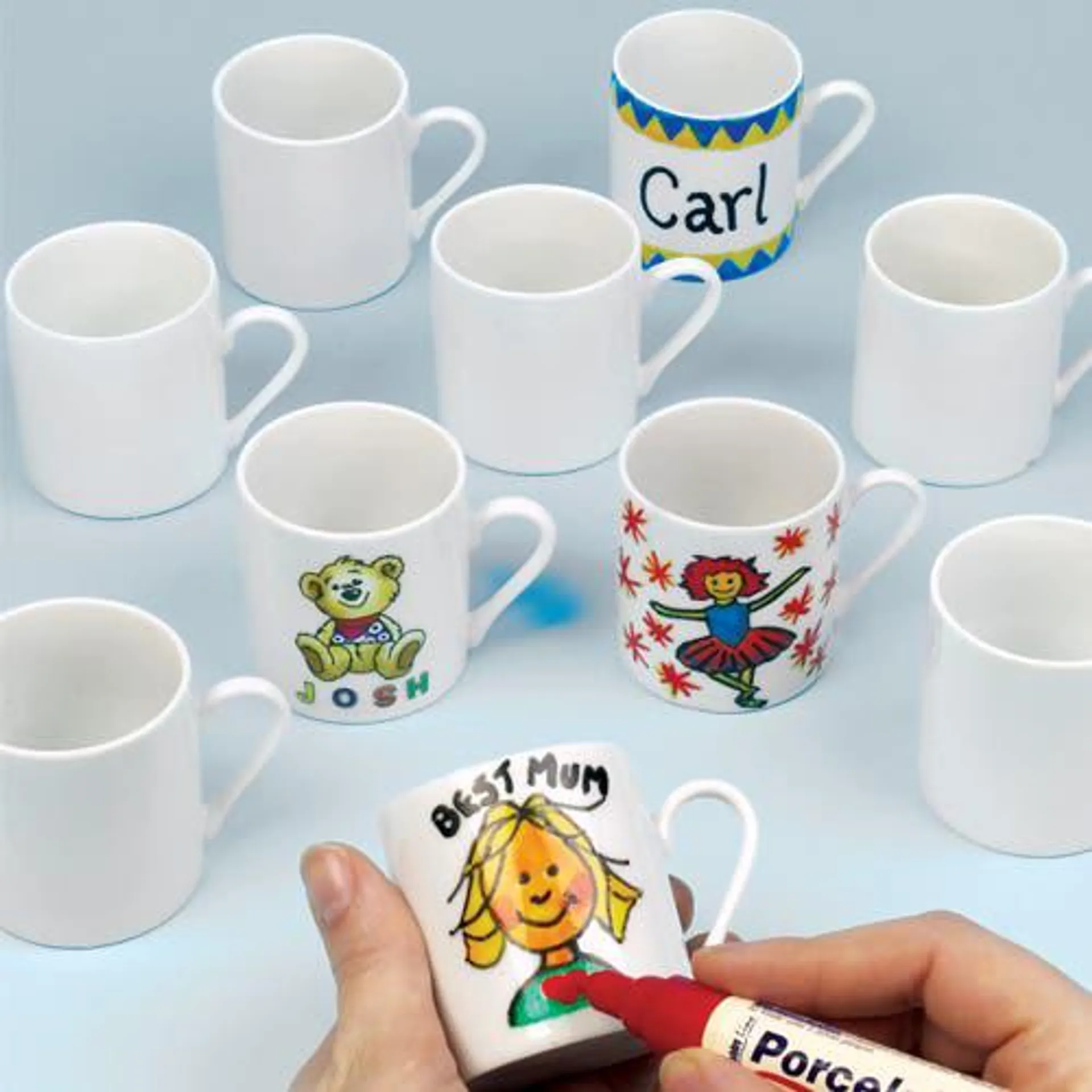 Mini Porcelain Mugs