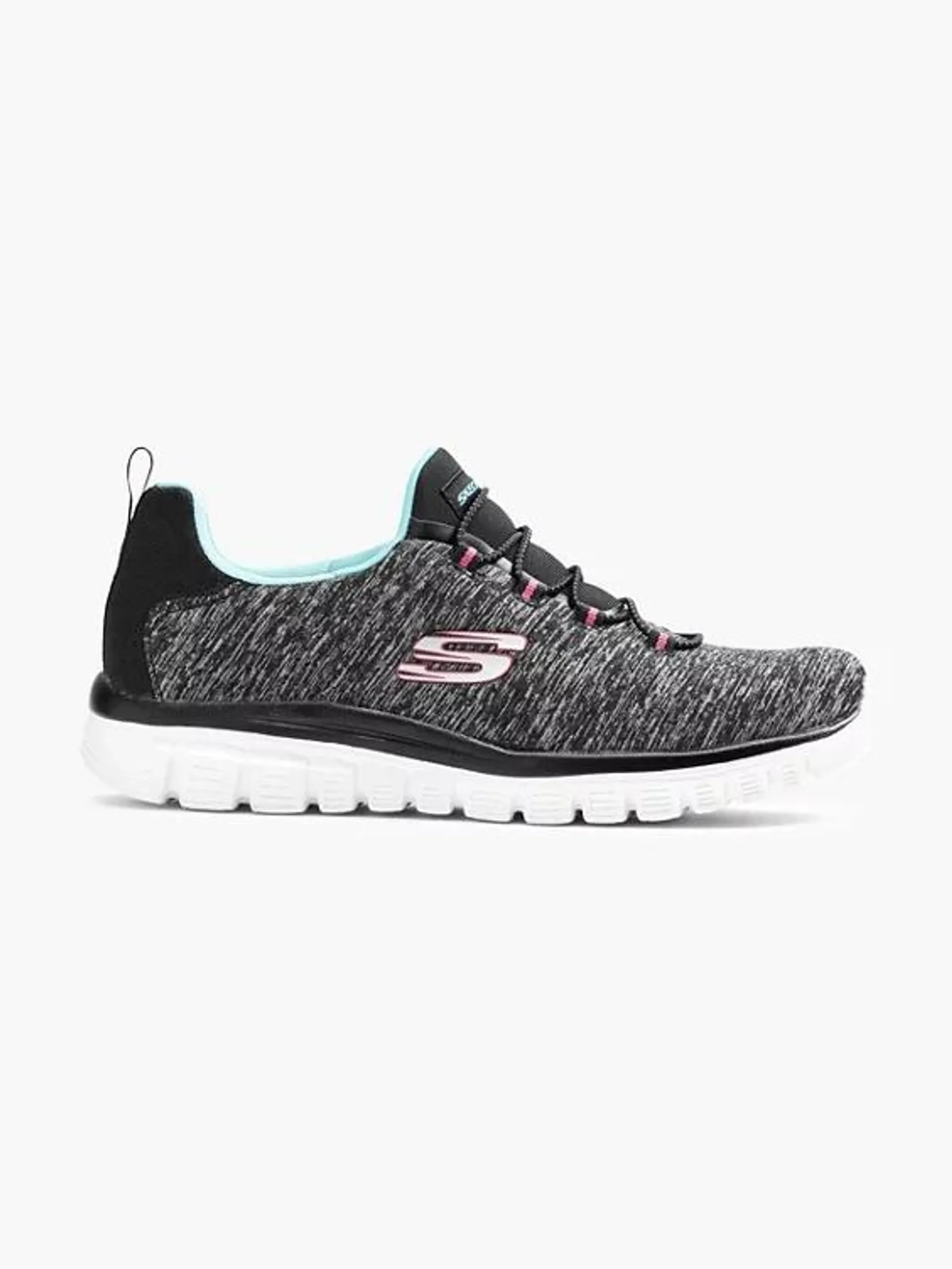 Ladies Skechers Grey Slip-on Trainers