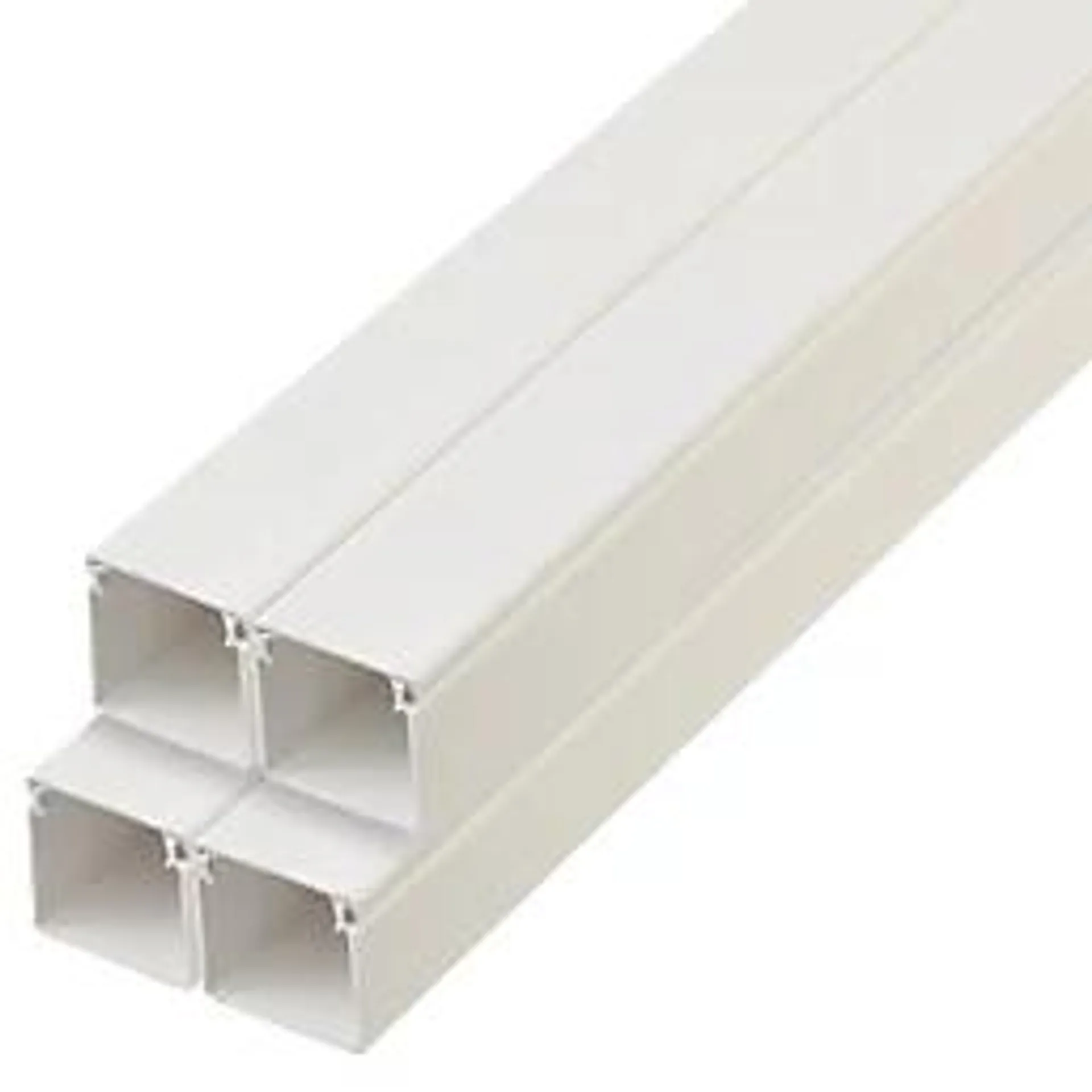 Deta TTE uPVC White Maxi Trunking 50mm x 50mm x 2m 4 Pack