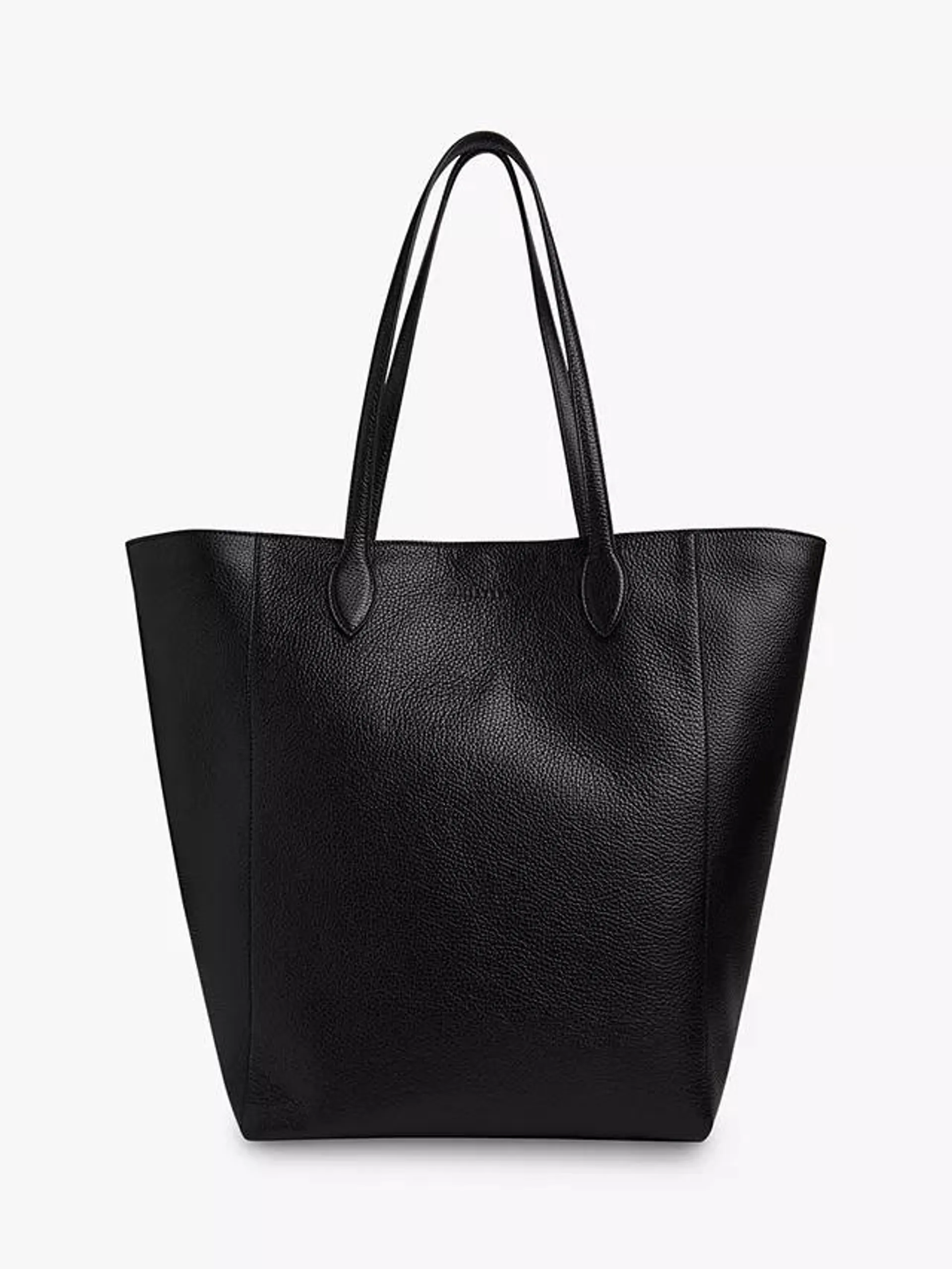 Whistles Amara Leather Tote Bag, Black