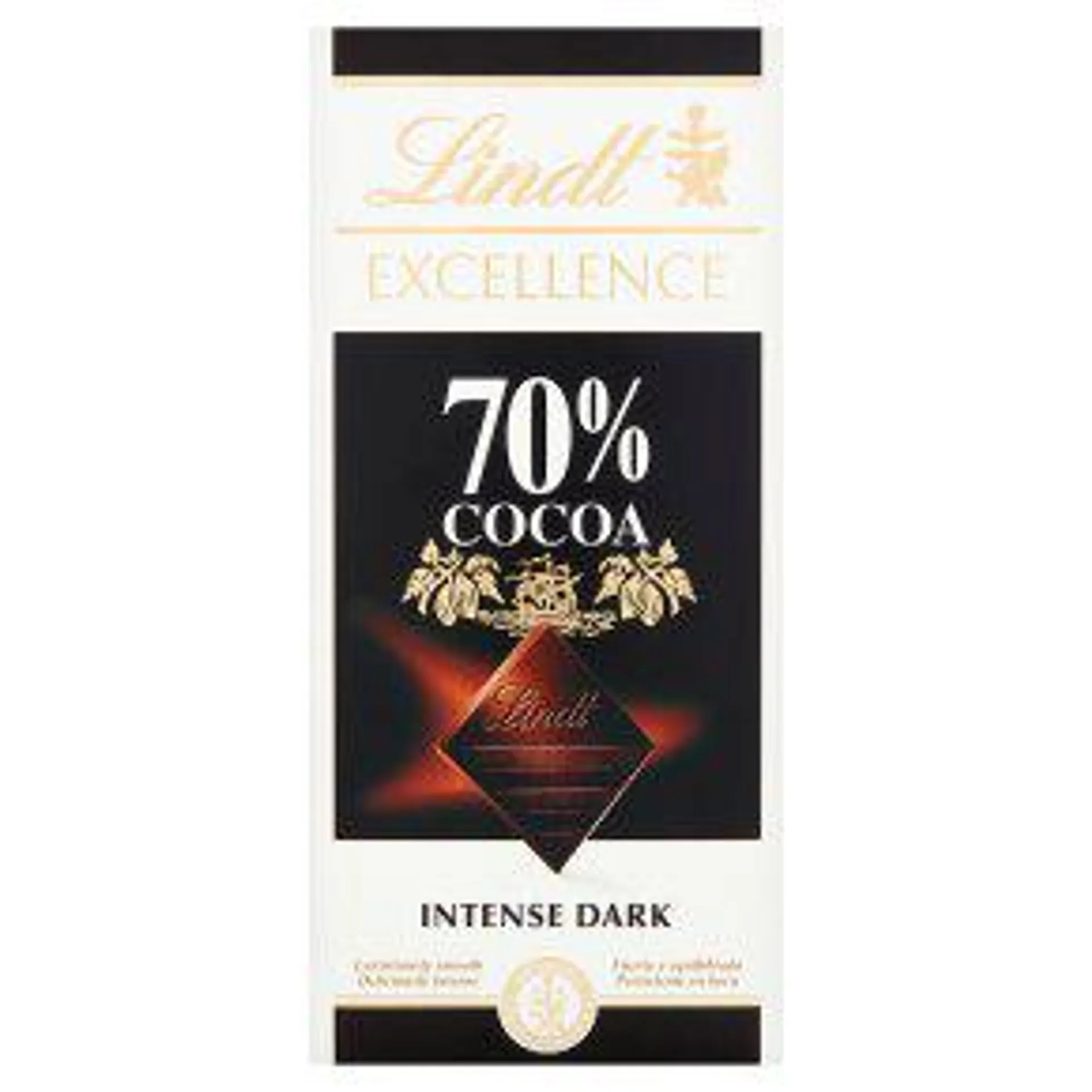 Lindt Excellence Dark Chocolate 70% Cocoa