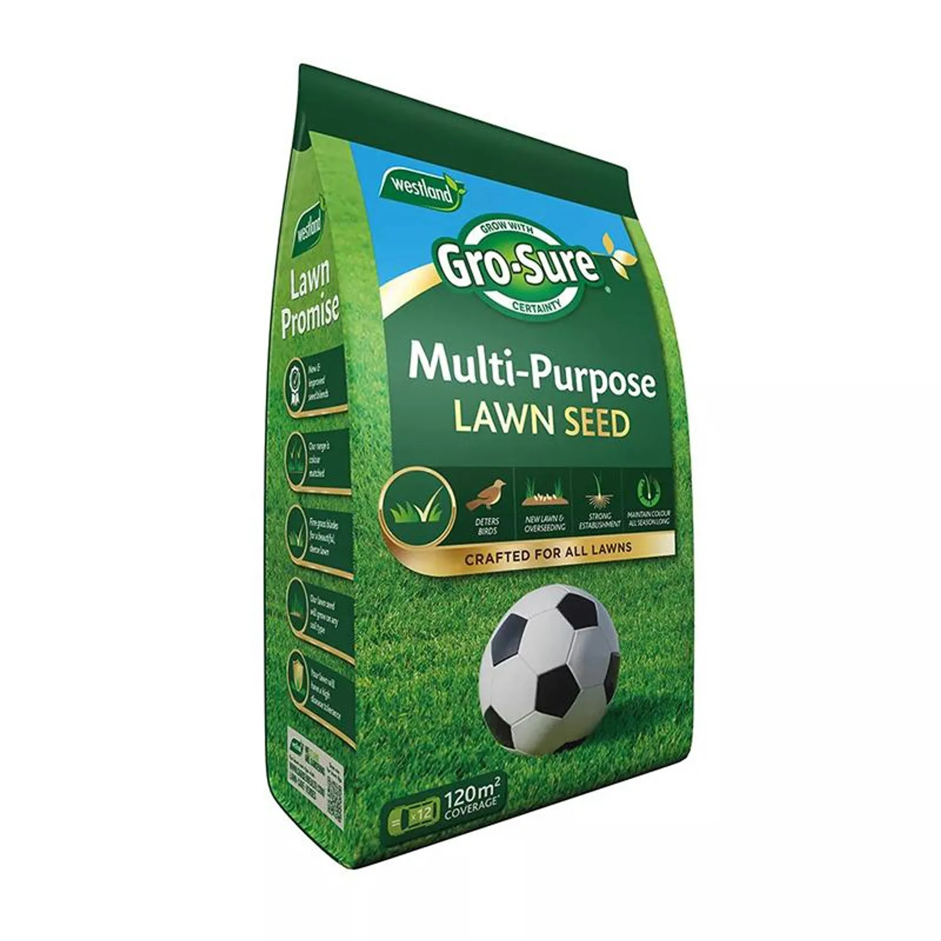 Gro-Sure Multi Purpose Lawn Seed 120m2