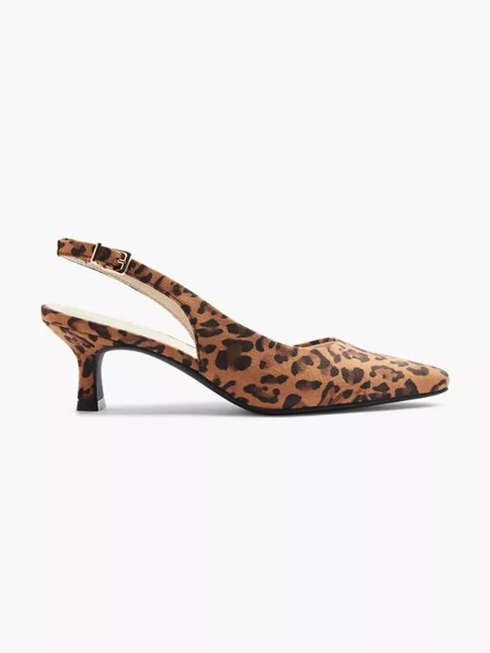 Leopard Print Slingback Heel